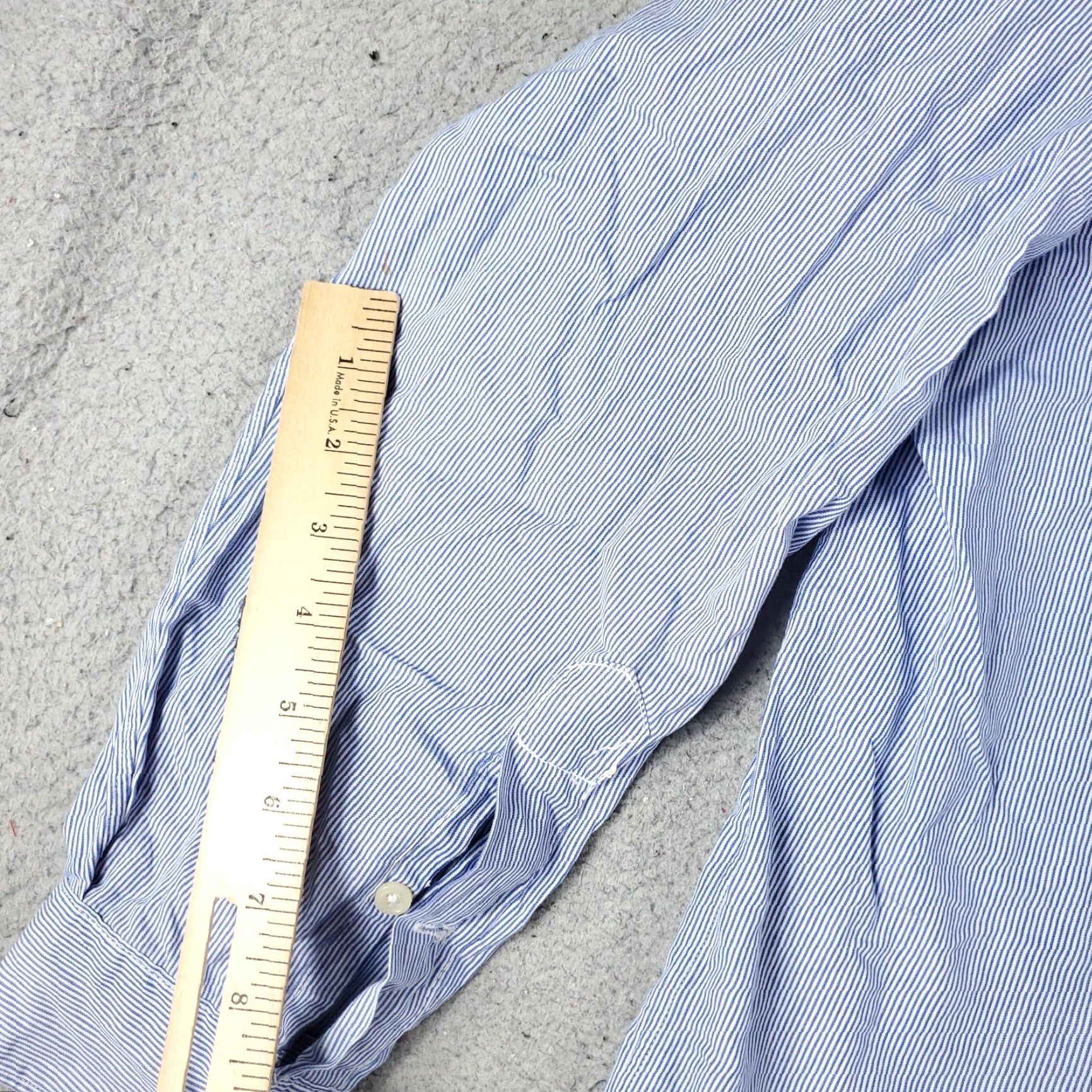 Ralph Lauren Ralph Lauren Shirt Mens Large Blue Striped Button-Up Long Sleeve Casual Dress Classic Comfort-Soft Cotton Regular Fit Men’s Size US L / EU 52-54 / 3 - 3 Thumbnail
