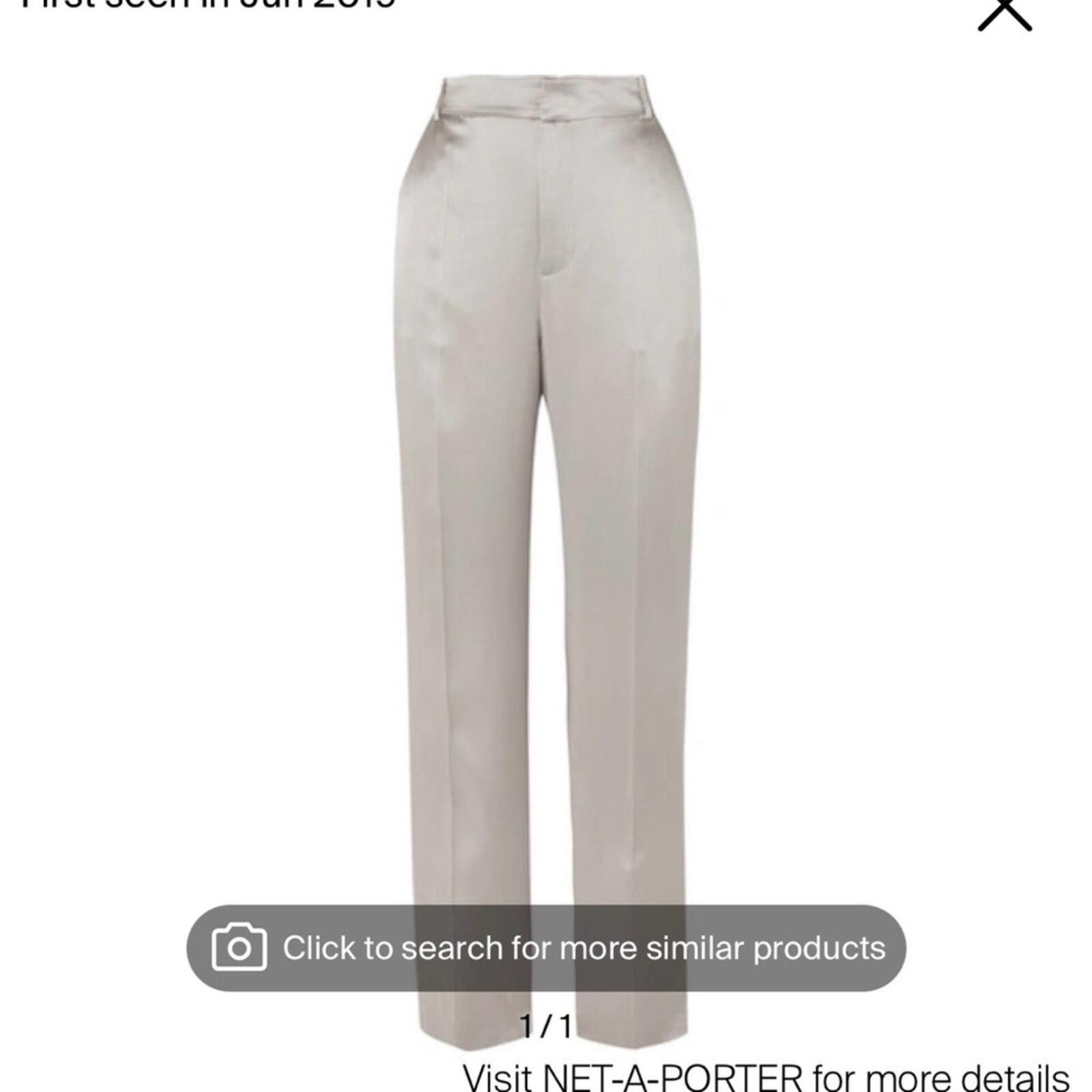 Joseph Joseph Jack Silk Satin Pants, Size 44 or US 14 Size 36" / US 14 / IT 50 - 1 Thumbnail