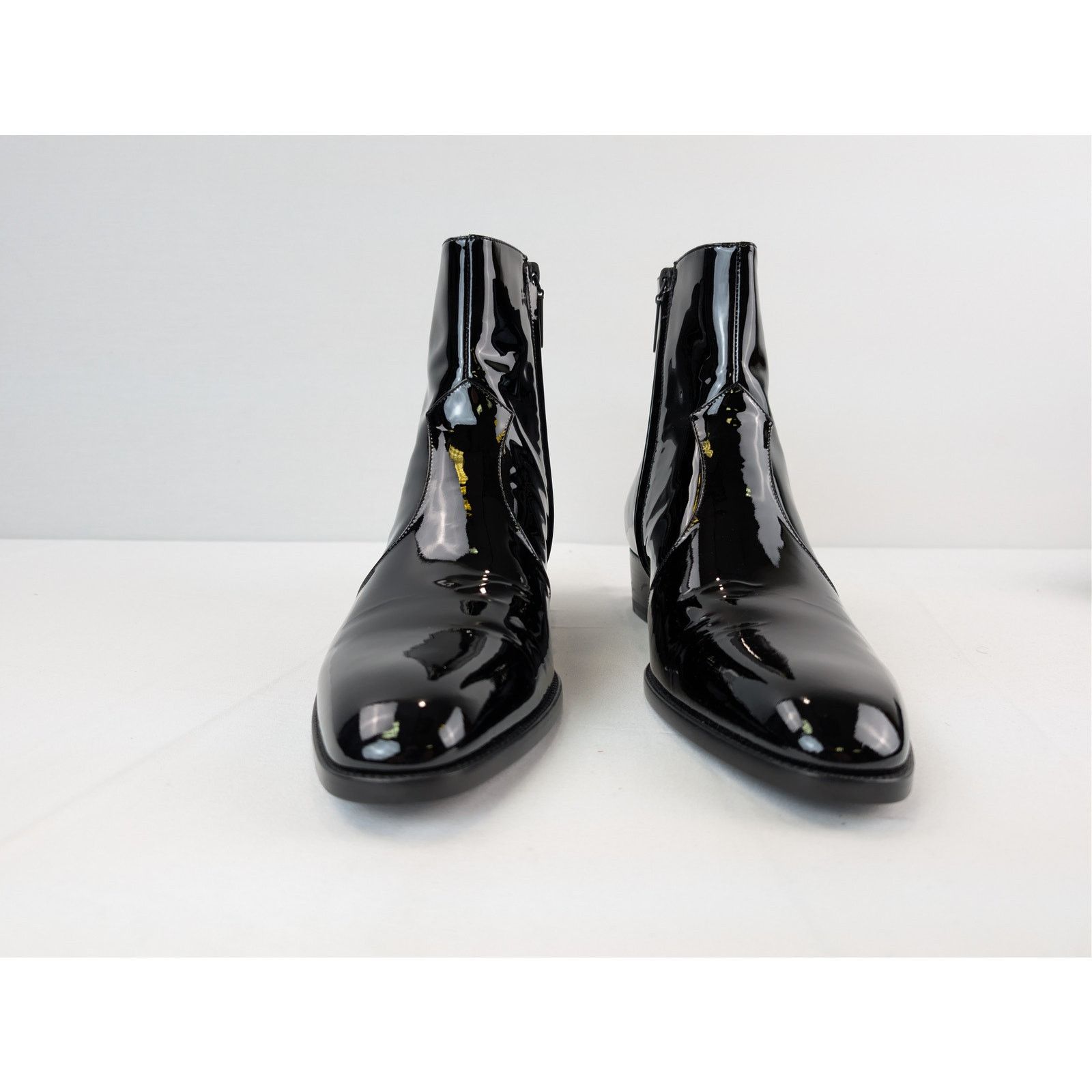 Saint Laurent Paris o1rshd1 Wyatt 40 Zip Booties Boots in Nero 41 Size US 8 / EU 41 - 8 Thumbnail