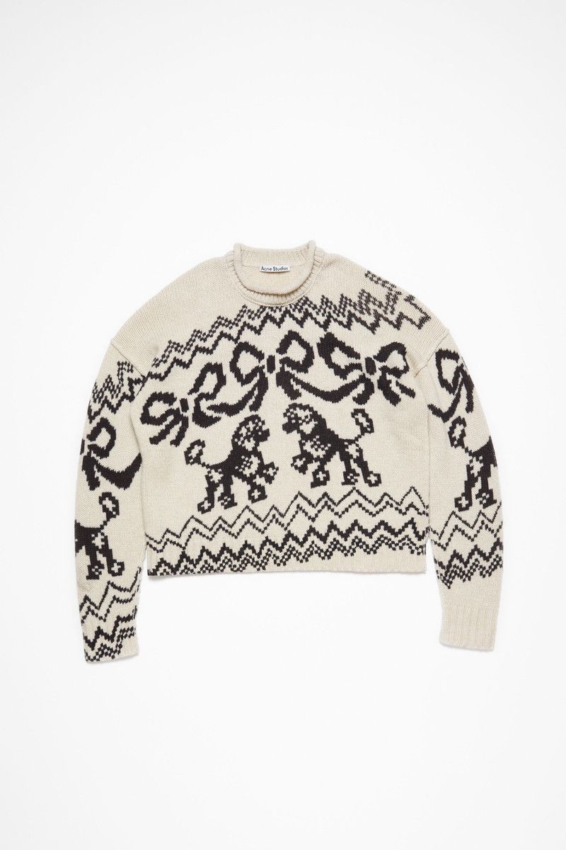 Acne Studios Acne Studios Poodle dogs knit sweater Size XS / US 0-2 / IT 36-38 - 1 Thumbnail
