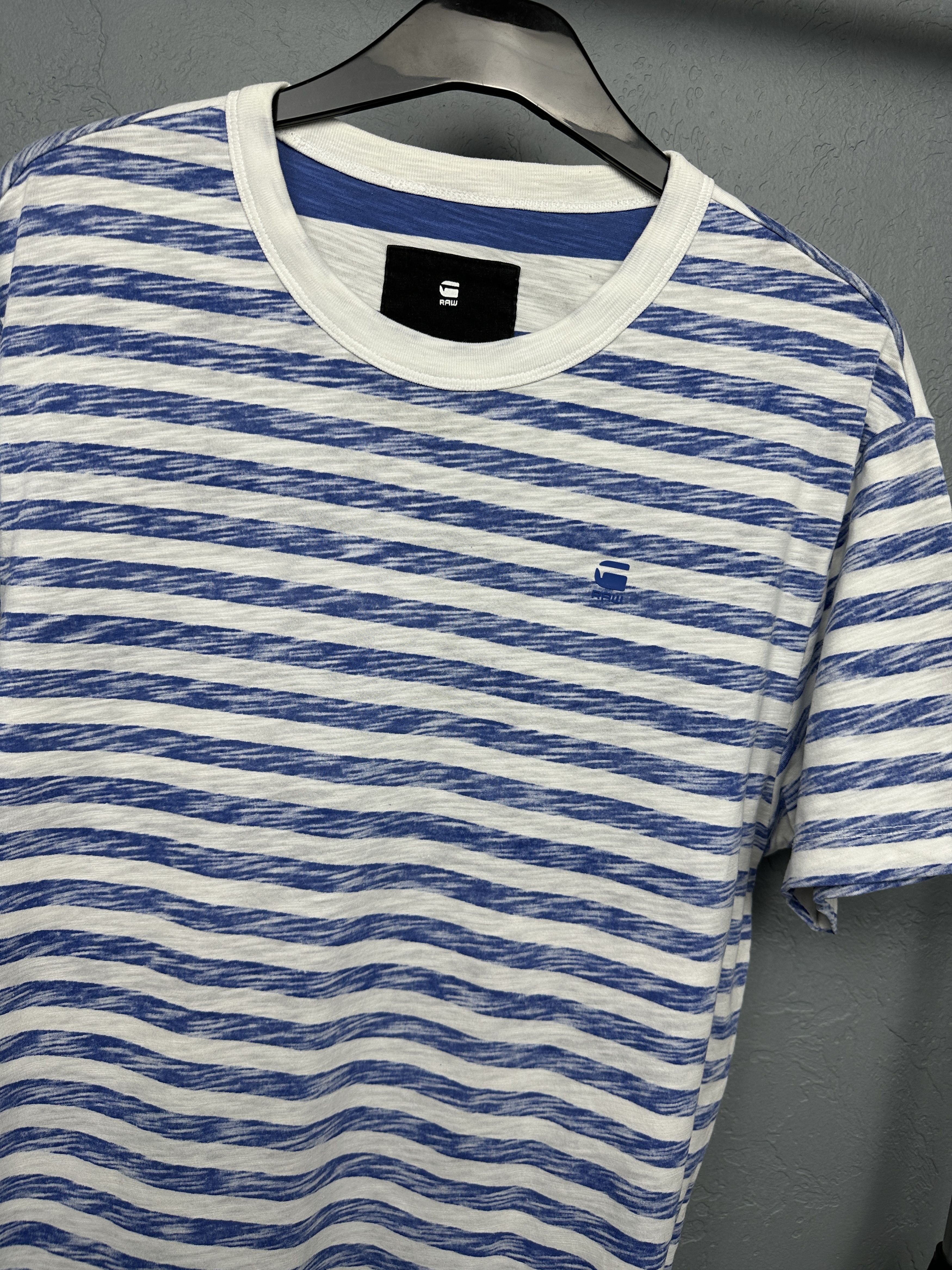 G-Star G Star Raw Mens Kantano Relaxed Striped T-Shirt Size US M / EU 48-50 / 2 - 2 Thumbnail