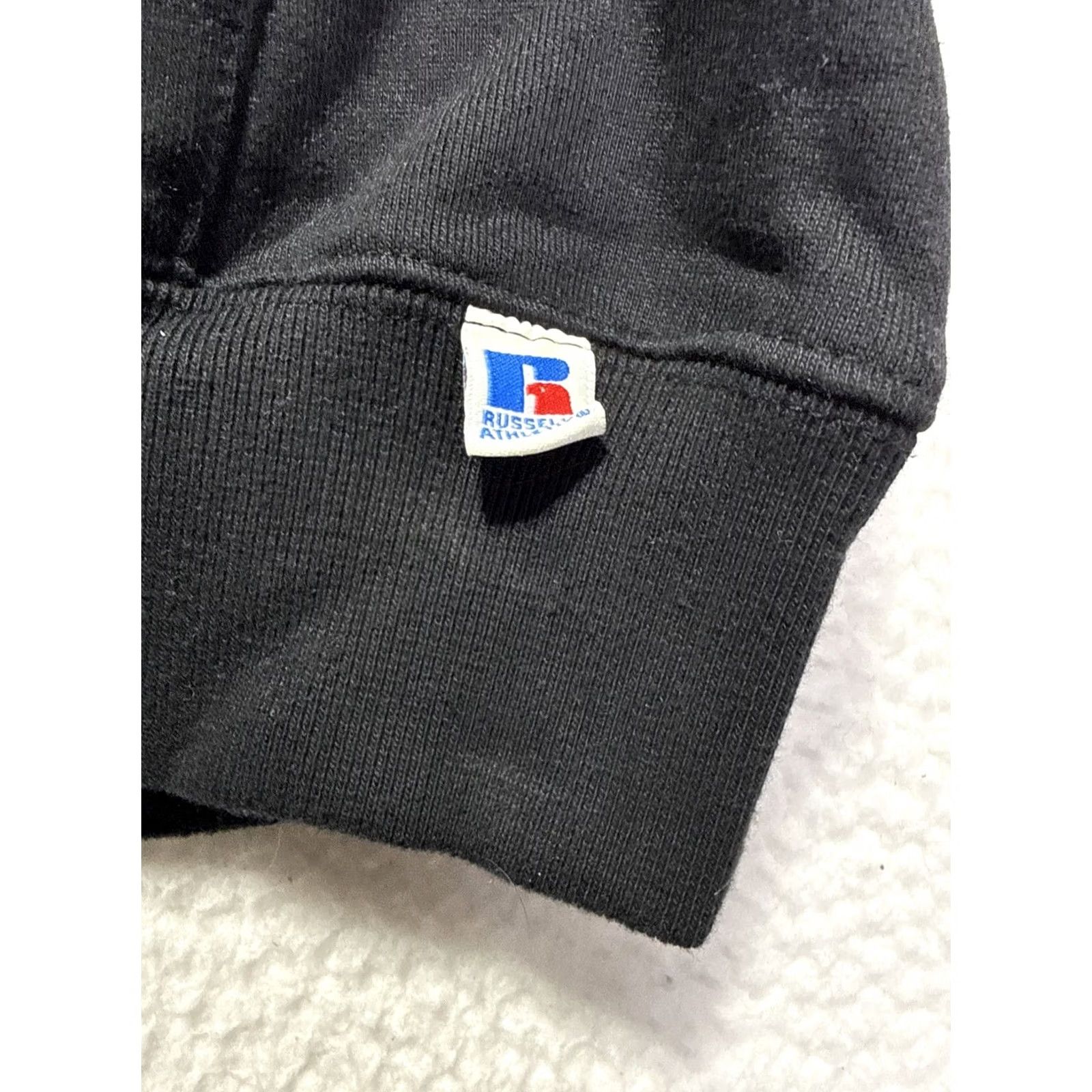 Russell Athletic VINTAGE Russell Athletic Hoodie Pullover Black Fleece Hooded Pockets Logo Drawstring Men’s Small- NEW WITH TAGS Size US S / EU 44-46 / 1 - 2 Thumbnail