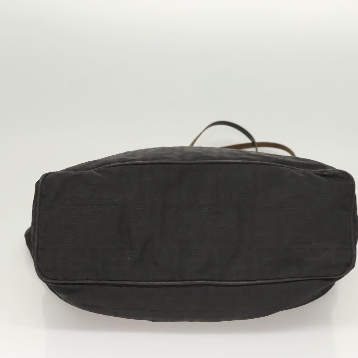 Fendi FENDI Zucca Canvas Tote Bag Nylon Black Silver Size ONE SIZE - 9 Thumbnail