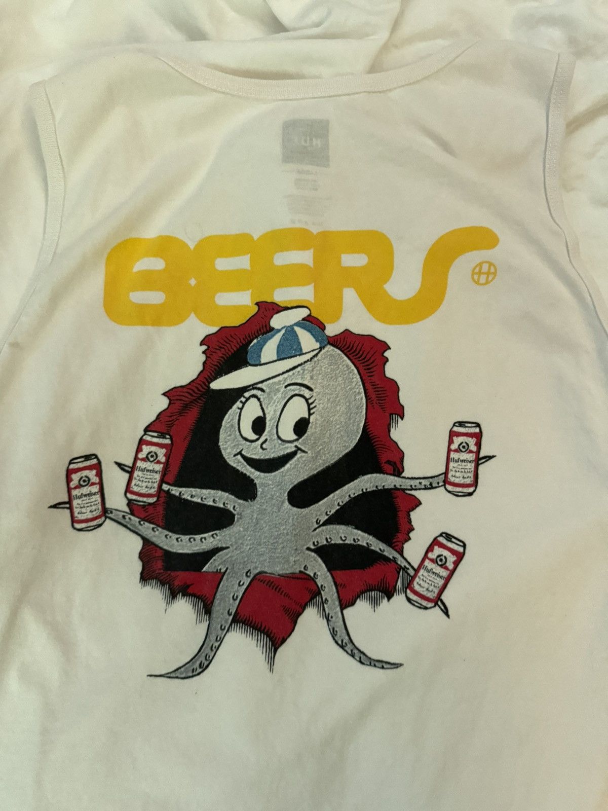 Huf HUF BEERS white tank top Size US L / EU 52-54 / 3 - 5 Thumbnail