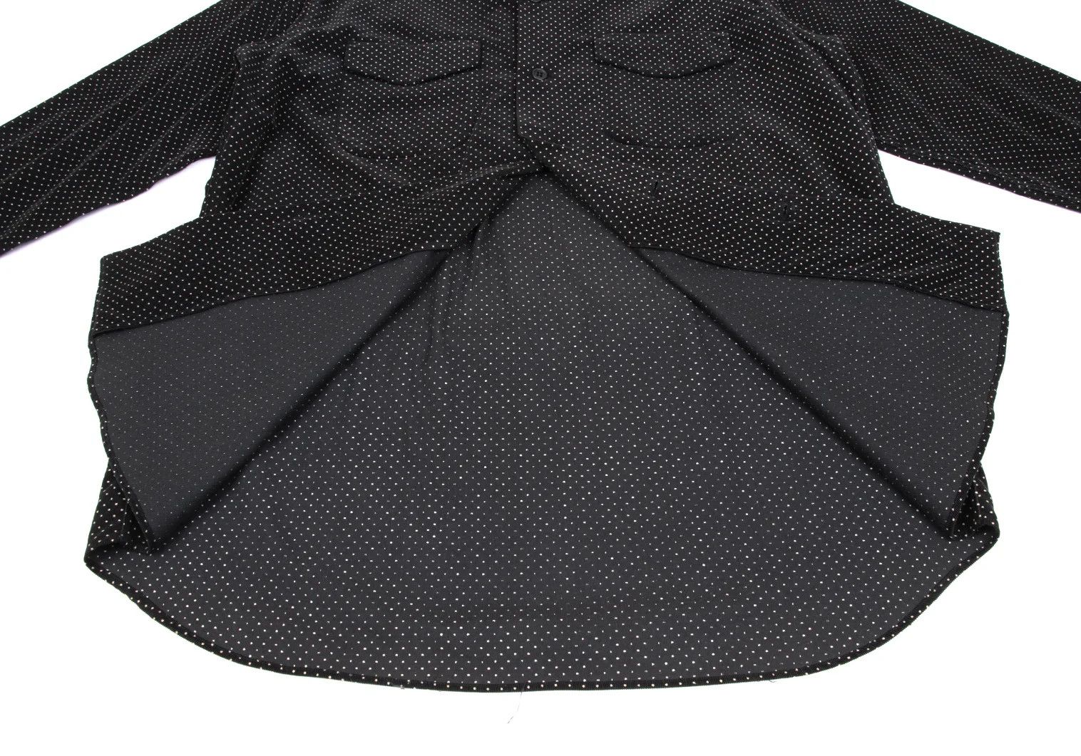 Jean Paul Gaultier Open Collar Dot Shirt in Black Beige (Size M) Size US M / EU 48-50 / 2 - 12 Thumbnail
