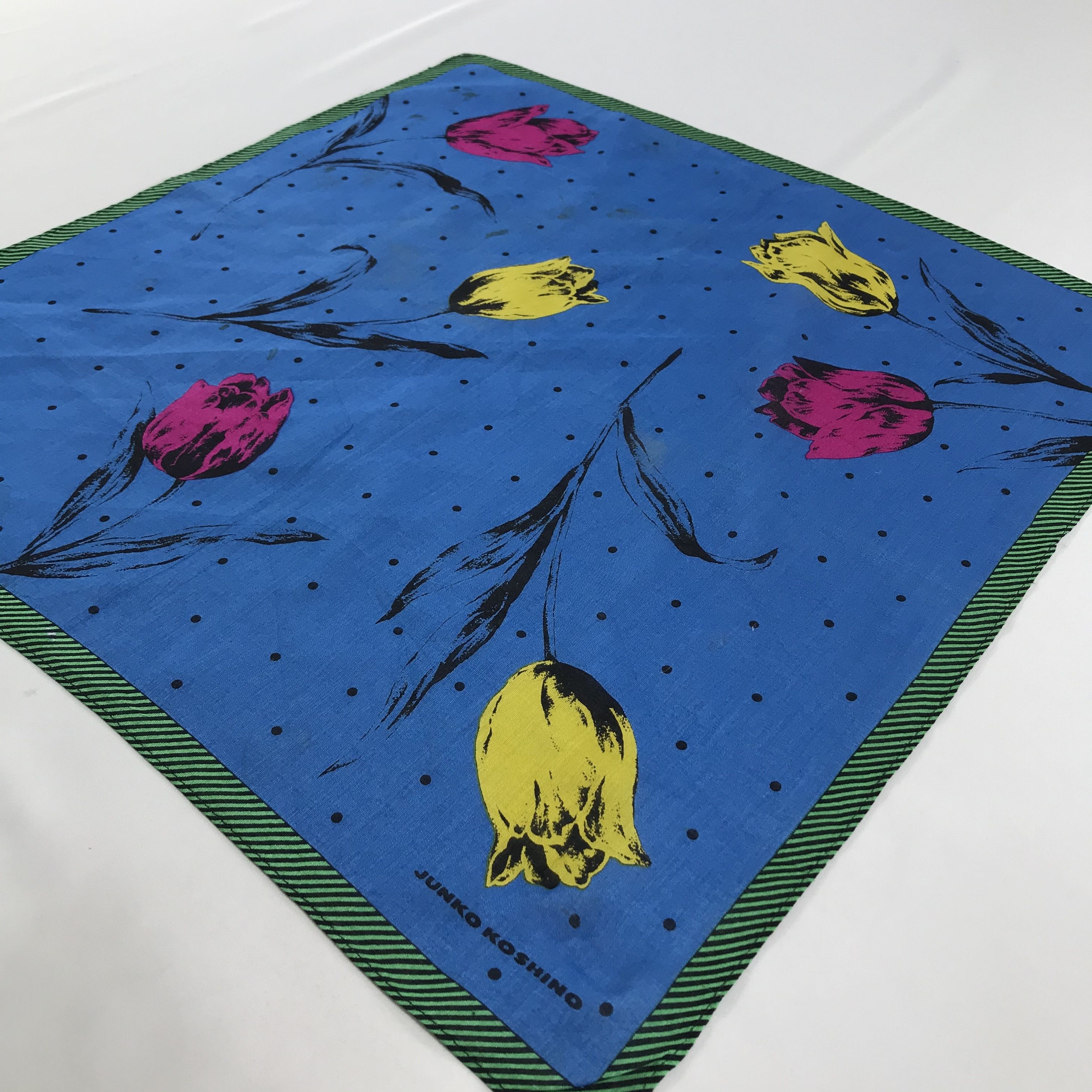 Mr. Junko × Vintage Junko Koshino Bandana / Handkerchief / Neckerchief - S1252 Size ONE SIZE - 2 Thumbnail
