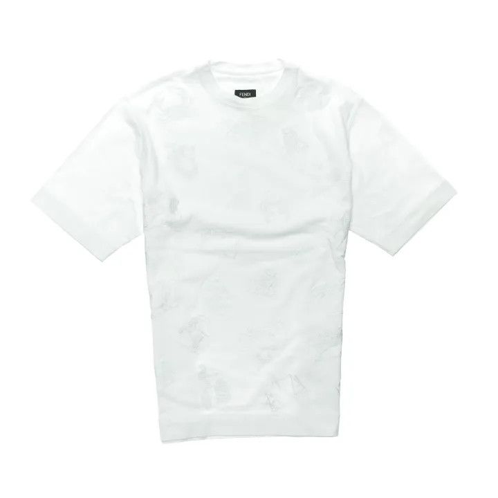 Fendi Fendi Embroidered Pattern Short Sleeve Shirt 0079 Size US S / EU 44-46 / 1 - 1 Thumbnail