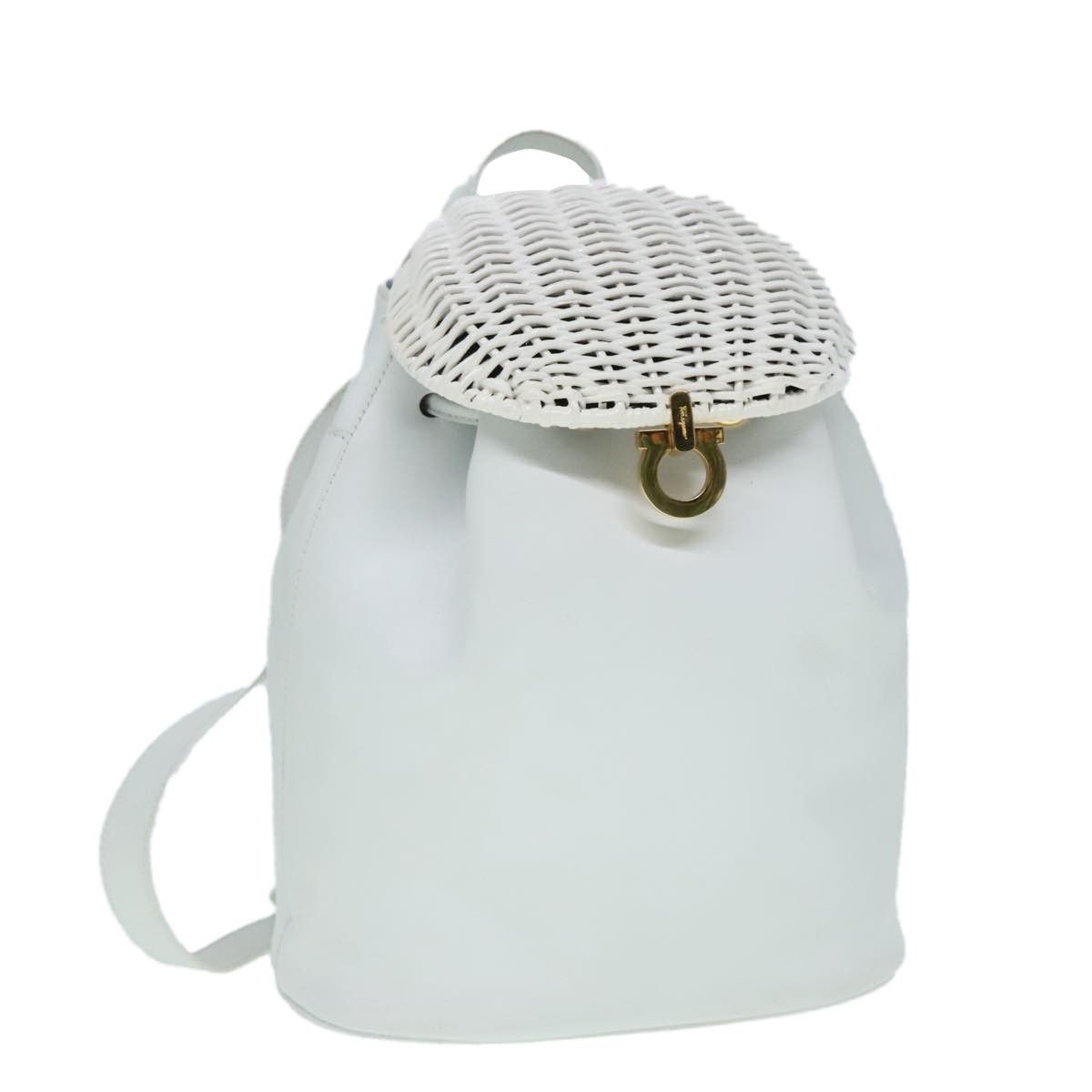 Salvatore Ferragamo Salvatore Ferragamo Gancini Backpack Leather Size ONE SIZE - 1 Thumbnail