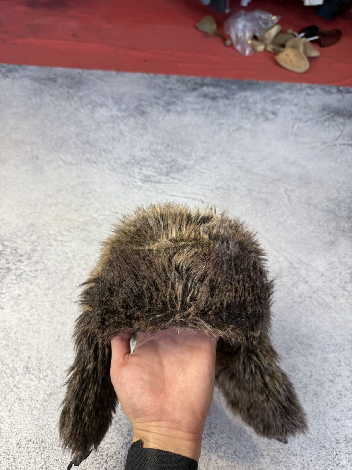 Vintage Ushanka Trapper Hat Furry Mohair Fuzzy Fur Hat Y2K 90s rare Size ONE SIZE - 11 Thumbnail