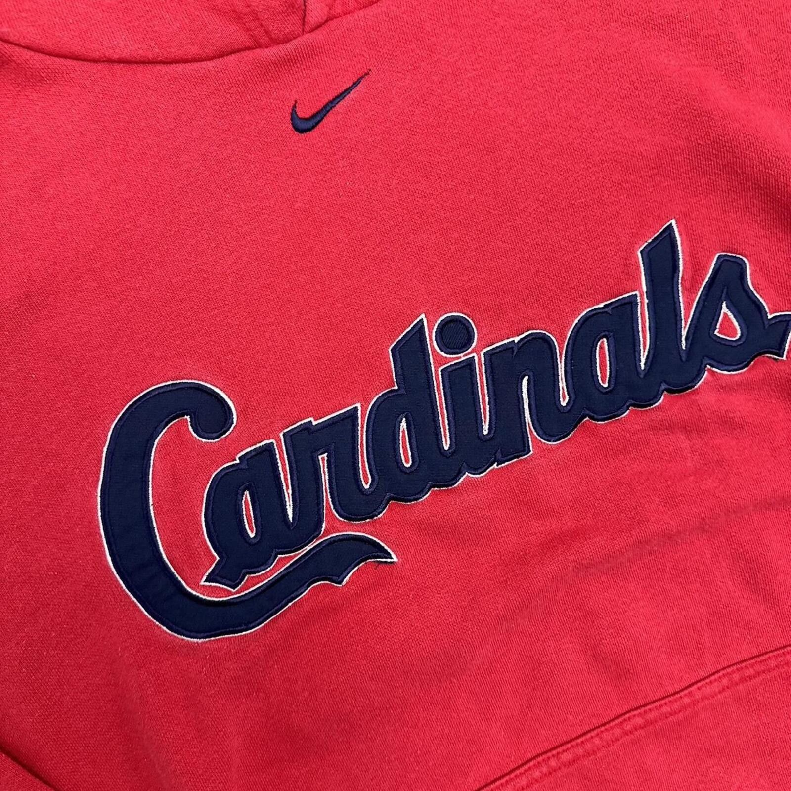 Nike Vintage St.Louis Cardinals Nike center swoosh Red Hoodie Size US XL / EU 56 / 4 - 2 Thumbnail