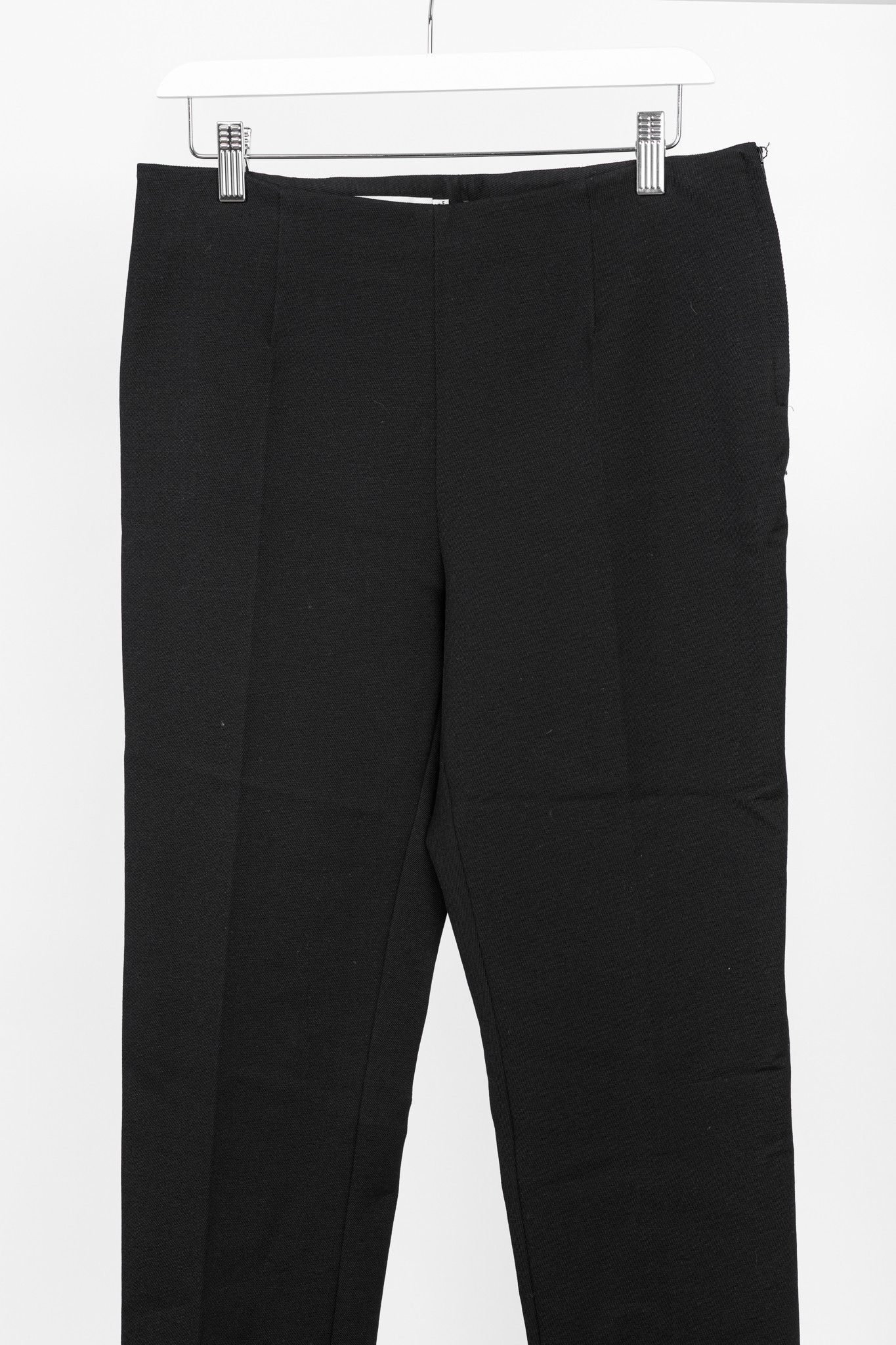 Jil Sander Jil Sander Black Wool-Blend Twill Slim Ankle-Length Trousers Size 27" / US 4 / IT 40 - 3 Thumbnail