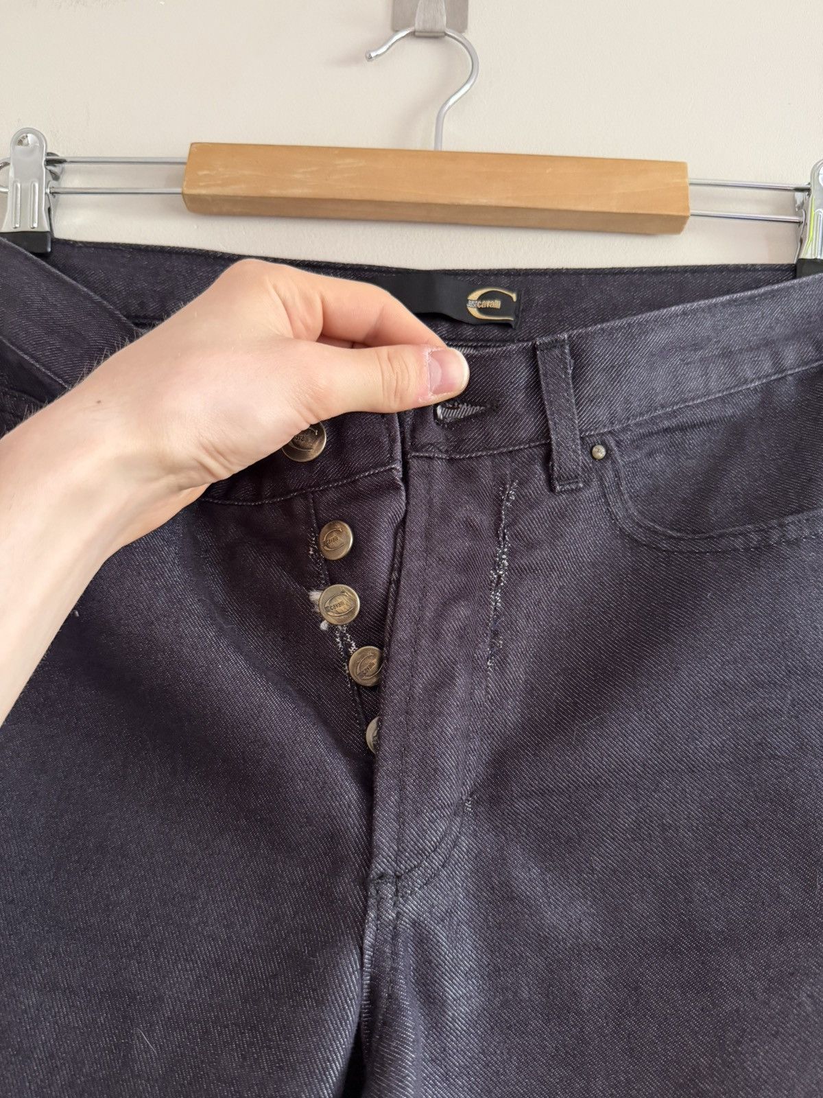 Just Cavalli Vintage Y2K Just Cavalli Dark Wash Bootcut Jeans Size 27" / US 4 / IT 40 - 8 Thumbnail