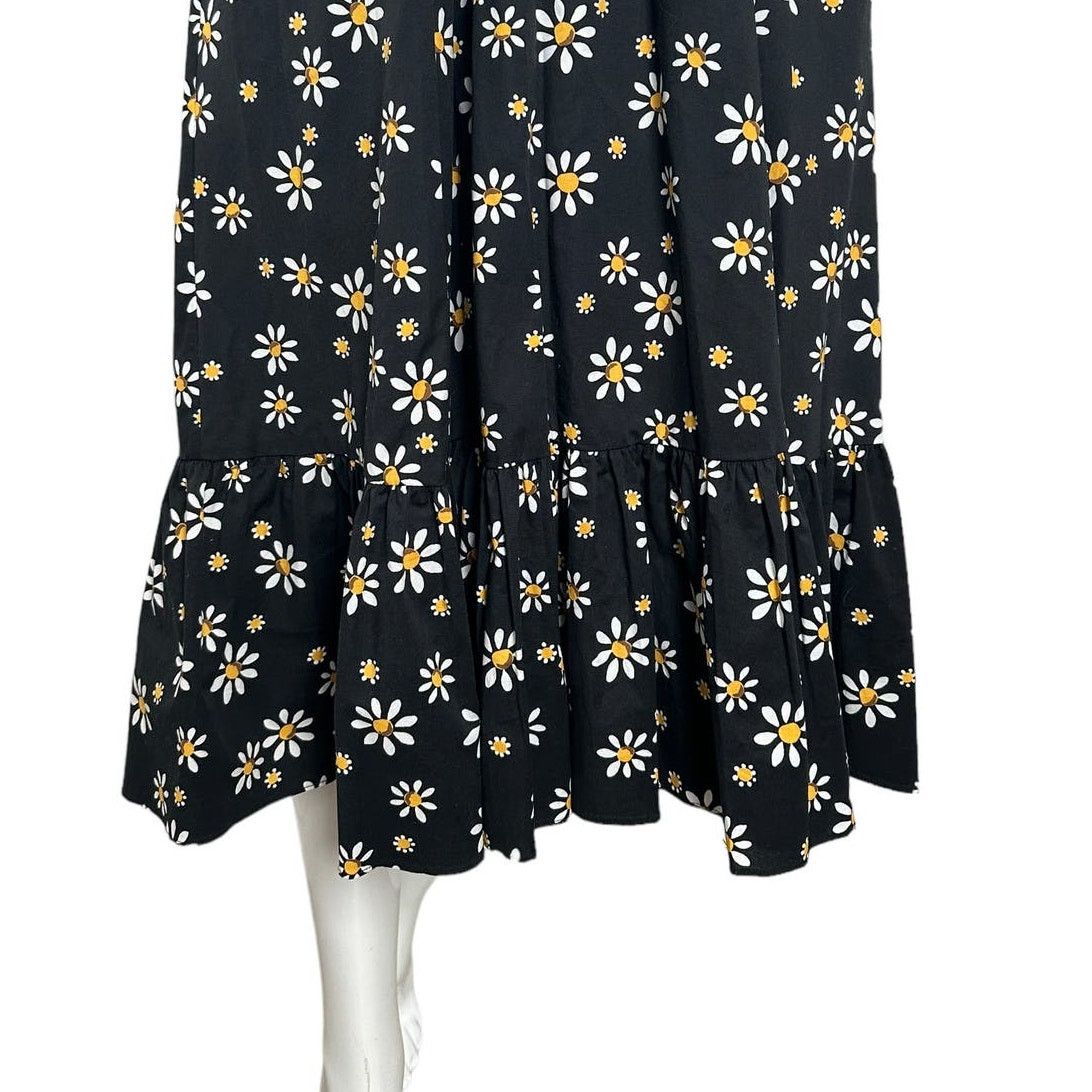 Kate Spade Kate Spade Daisy Dots Al Fresco Midi Dress XS Black Size XS / US 0-2 / IT 36-38 - 10 Thumbnail