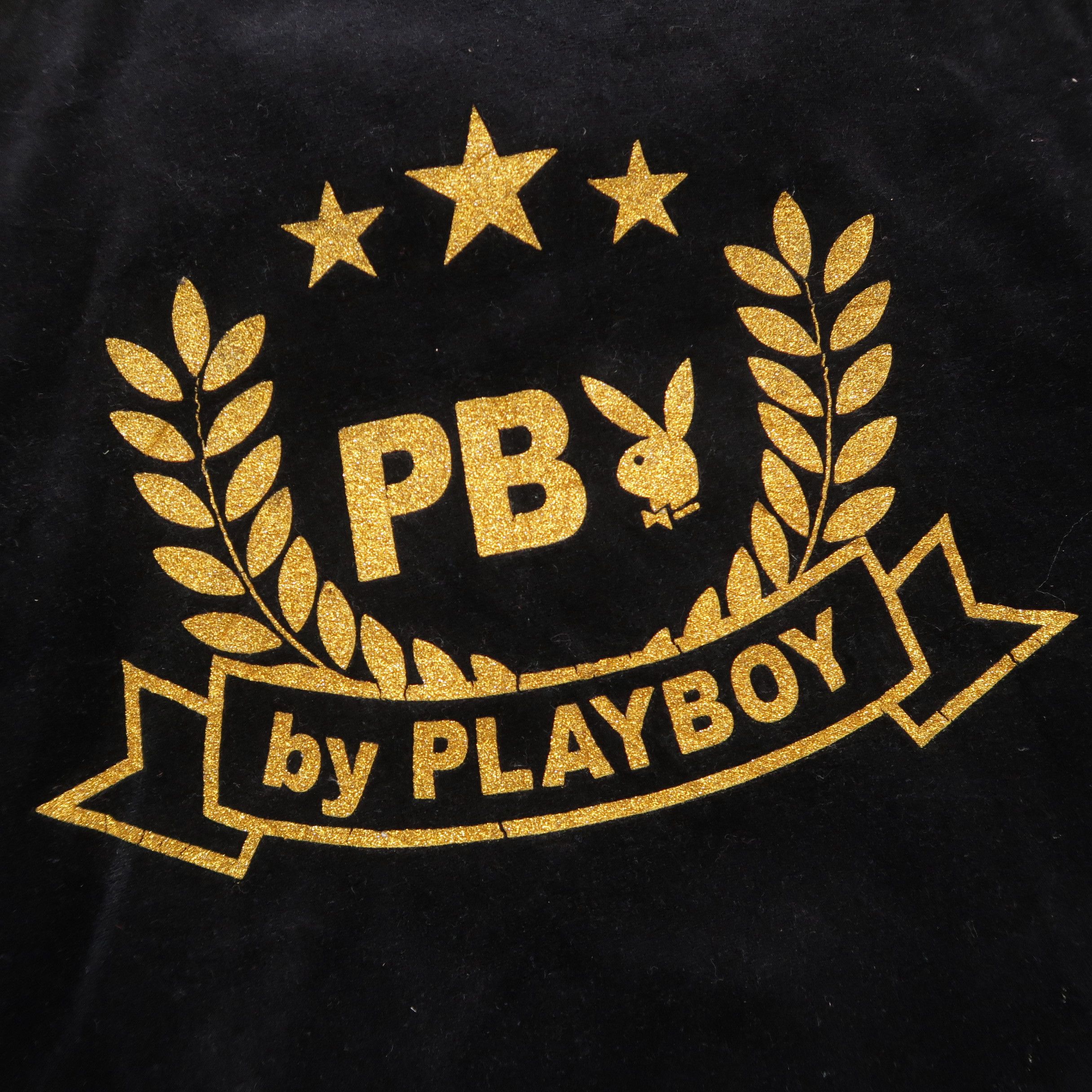 Japanese Brand 2000s Playboy Track Jacket Velvet Gold Tapped Size L / US 10 / IT 46 - 17 Thumbnail