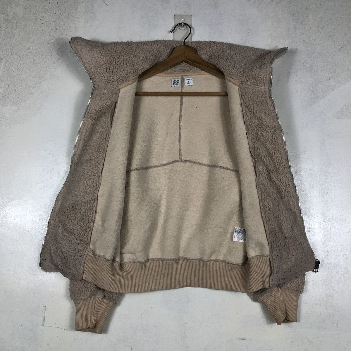 Japanese Brand 📌VINTAHE BOMBER JACKET FLEECE HIGH COLLAR UNIQLO UNDERCOVER Size US M / EU 48-50 / 2 - 15 Thumbnail
