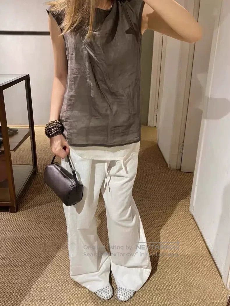 The Row The row size s Cotton straight-leg pants Size 23" - 3 Thumbnail