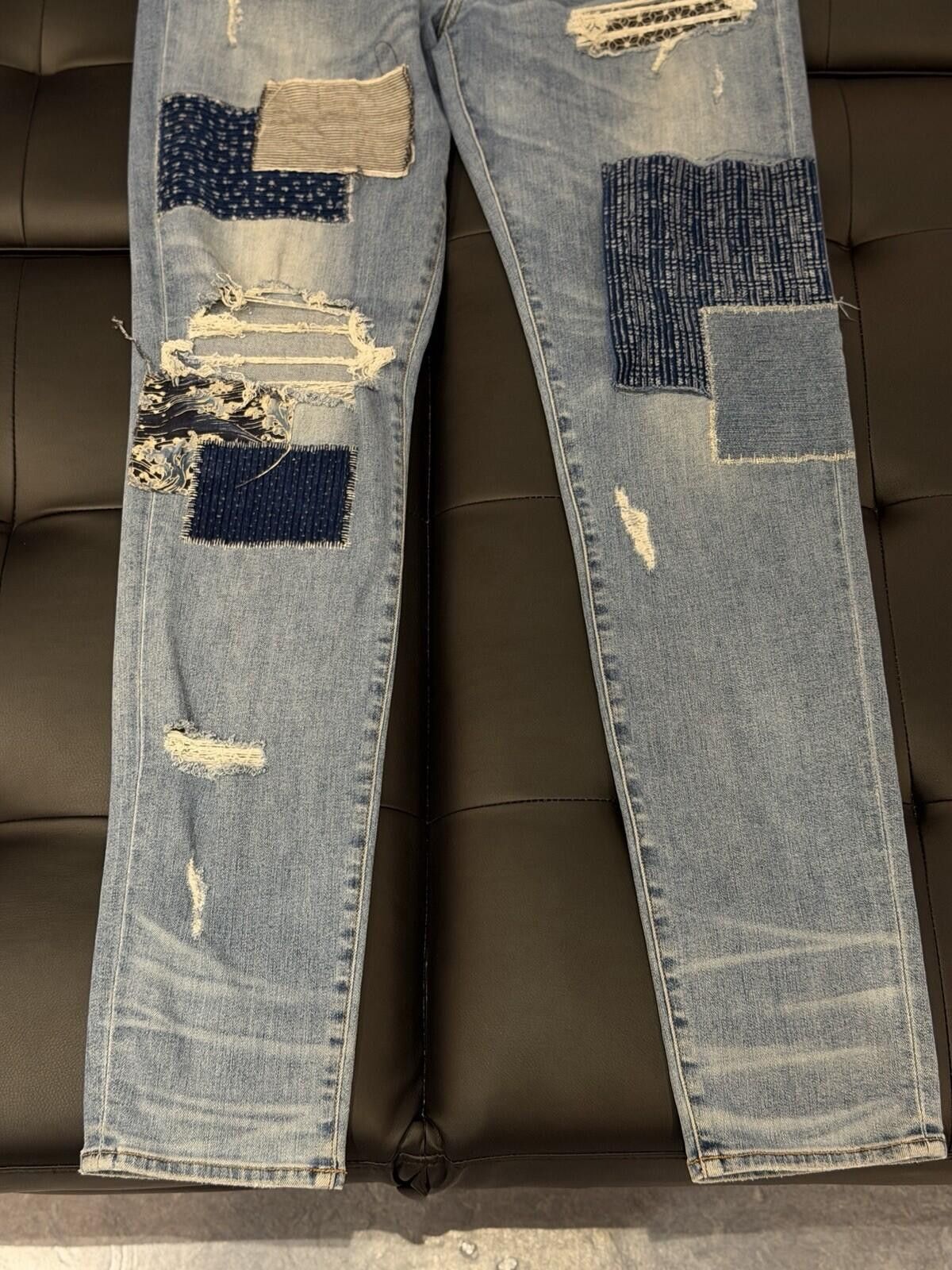 Amiri Size 38 - Amiri Blue Patchwork Jeans 100% Authentic Size US 38 / EU 54 - 4 Thumbnail