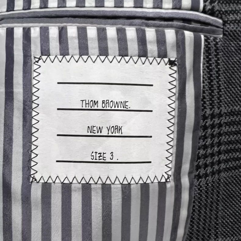 Thom Browne Thom browne Size 3 Gray plaid full-print suit 2503-Nextarr Size 40R - 3 Thumbnail