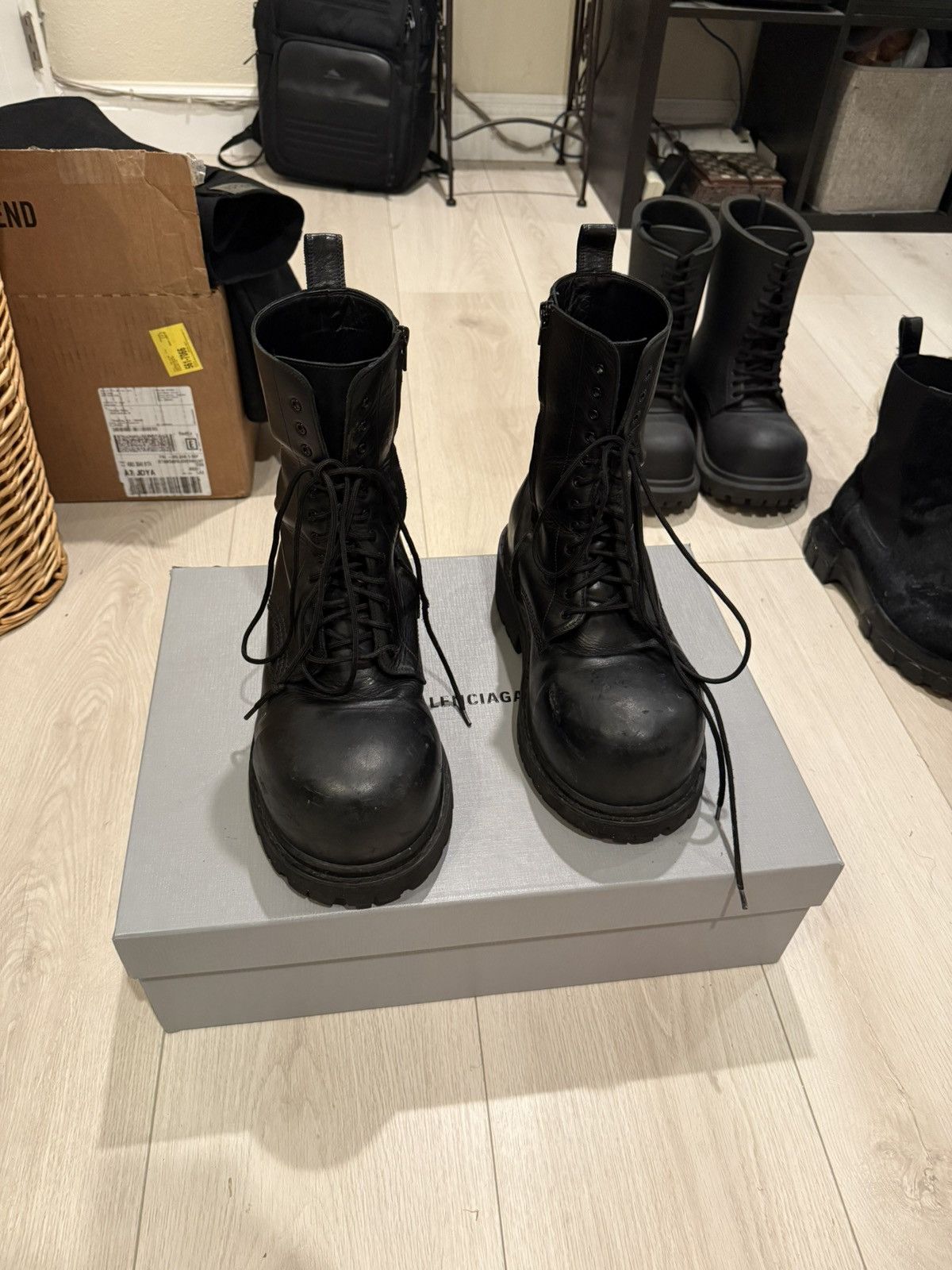 Balenciaga Balenciaga Runway Winter 24 Stomper Boots | Grailed