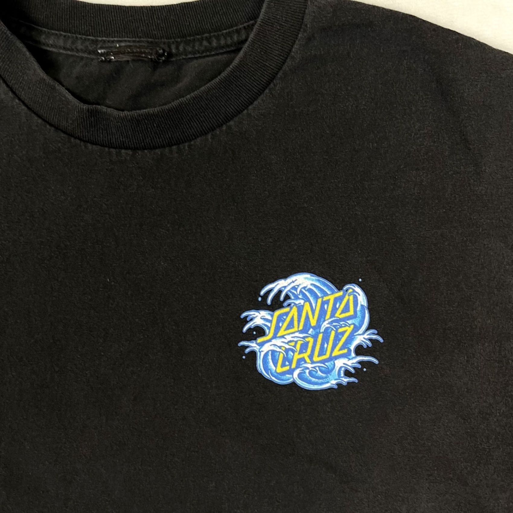 Vintage VINTAGE Santa Cruz T-Shirt Shirt Mens Small Black Logo 90s Beach Wave Graphics Size US S / EU 44-46 / 1 - 3 Thumbnail