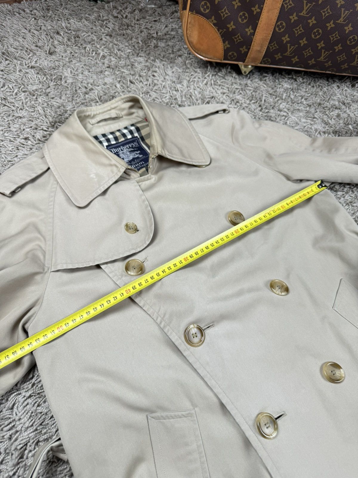 Burberry × Vintage Vintage trench coat Burberry original luxury streetwear item Size M / US 6-8 / IT 42-44 - 4 Thumbnail