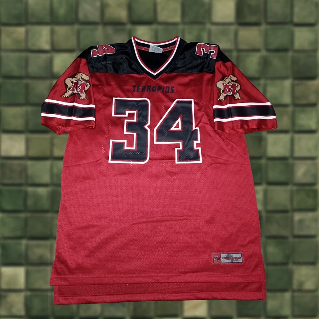 Vintage VINTAGE Team Pride Maryland Terrapins 34 Red Football Jersey Large Adult Mens L Football Jersey Red Maryland Terrapins 34 Size US L / EU 52-54 / 3 - 1 Thumbnail