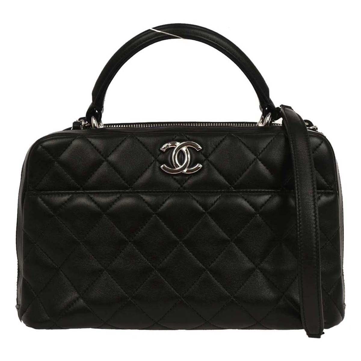 Chanel Chanel Trendy CC Bowling Bag Quilted Lambskin Size ONE SIZE - 1 Thumbnail