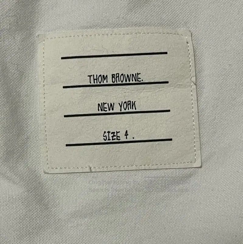 Thom Browne Thom Browne White Cotton Long Sleeve Shirt . Size US XXL / EU 58 / 5 - 4 Thumbnail