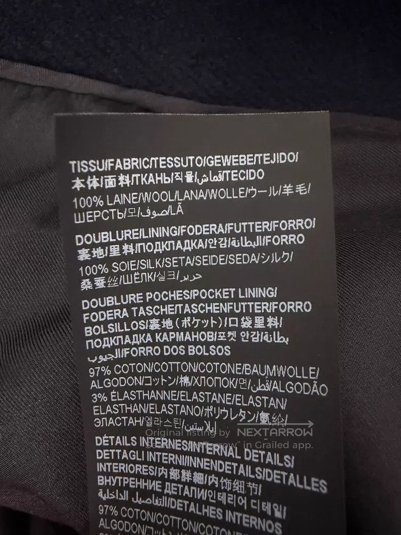 Saint Laurent Paris Saint Laurent Paris Double Breasted Dark Navy Wool Coat i Size XS / US 0-2 / IT 36-38 - 6 Thumbnail
