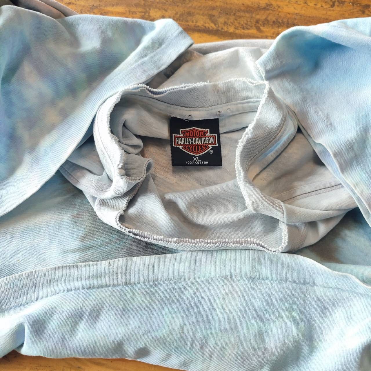 Harley Davidson × Vintage Vintage 1996 Harley Davidson Tie-Dye T-Shirt Size US XL / EU 56 / 4 - 4 Thumbnail