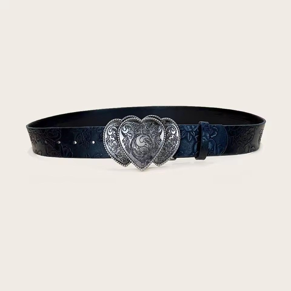 Leather Western Cowboy Punk Jeans Waistband Belt Size ONE SIZE - 2 Thumbnail
