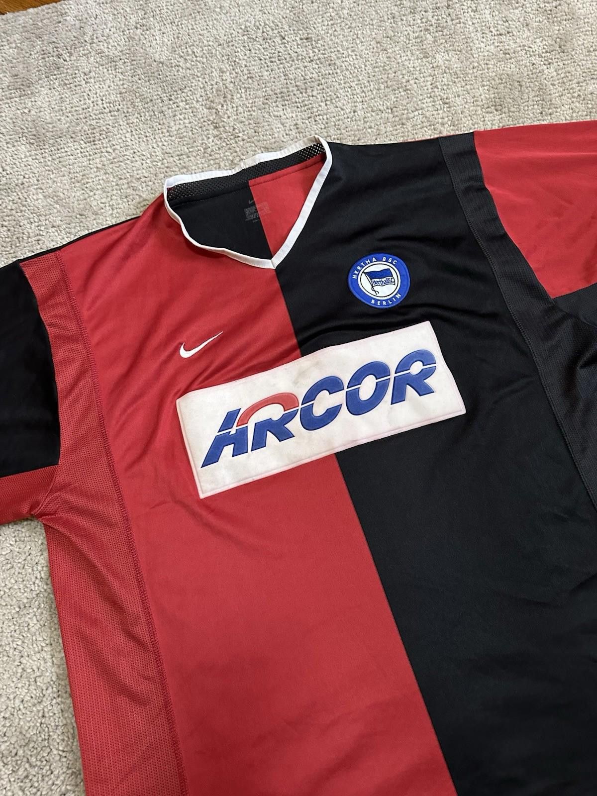Nike Nike Hertha Berlin 2001/02 Away Football Shirt Soccer Jersey Size US XL / EU 56 / 4 - 3 Thumbnail