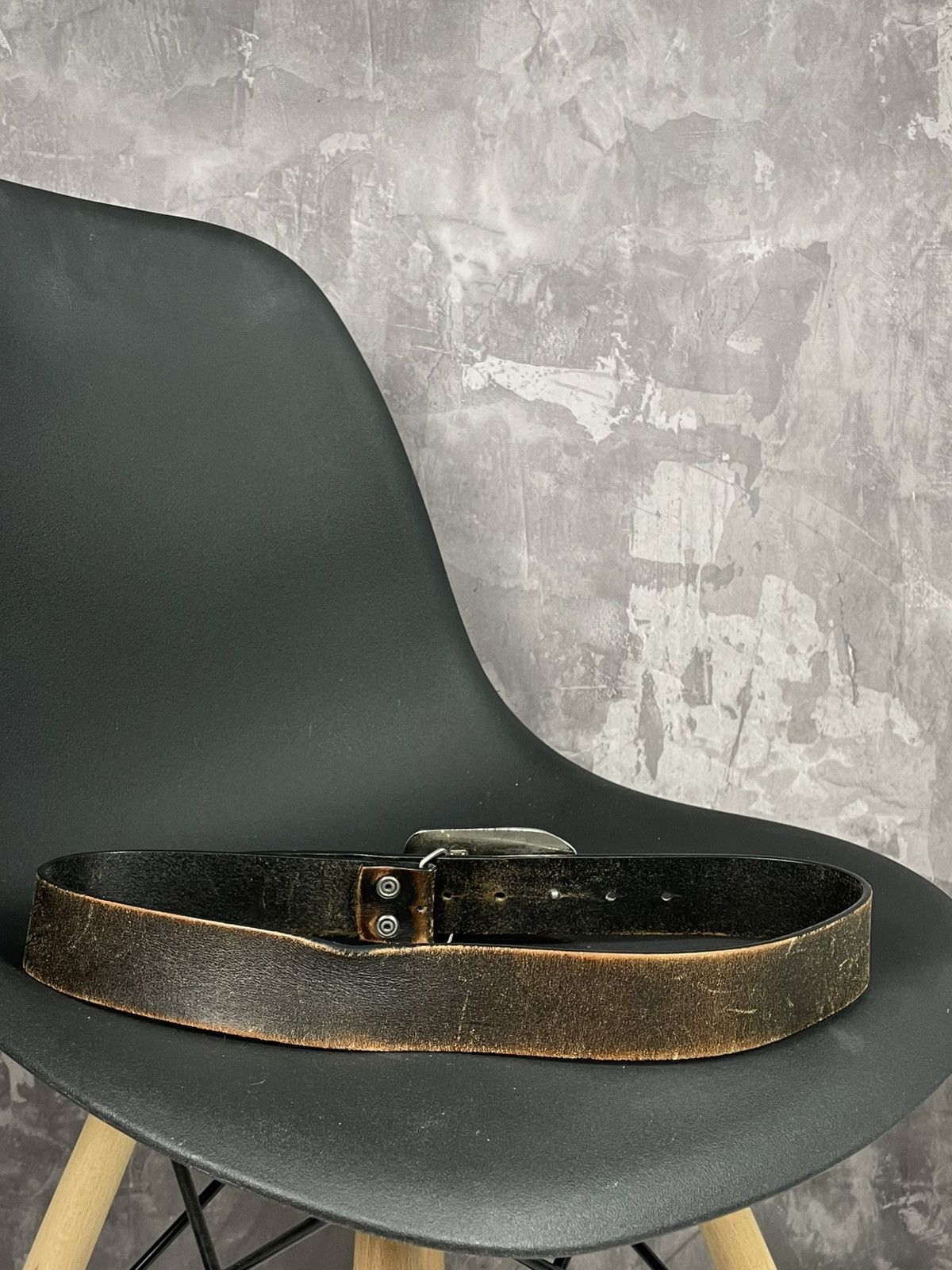 Japanese Brand × Levi's Levi’s Vintage Metal Buckle belt Brown Leather Size ONE SIZE - 5 Thumbnail