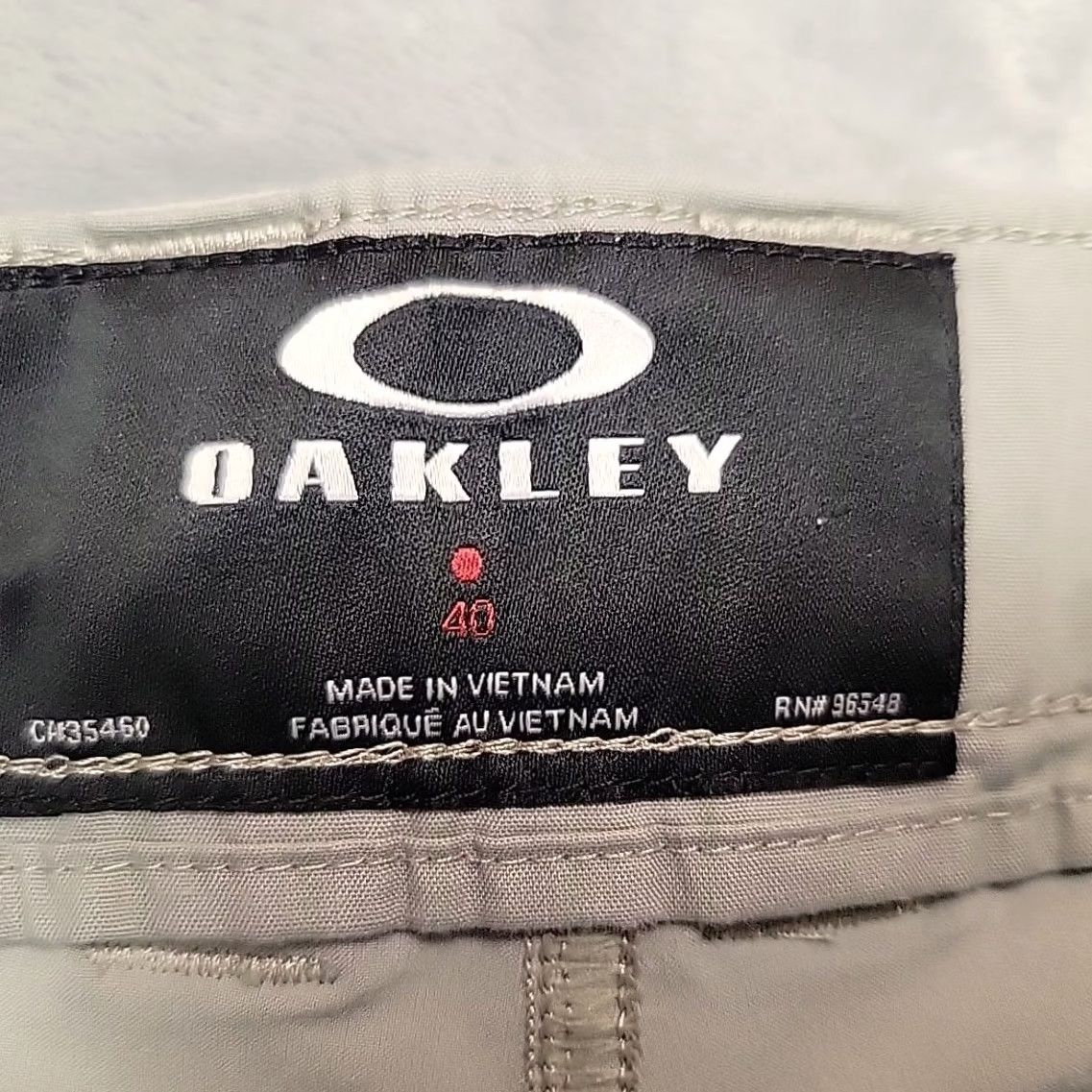 Oakley Oakley Shorts Mens 40 Beige Flat Front Performance Golf Hybrid Stretch Outdoors Size US 40 / EU 56 - 6 Thumbnail