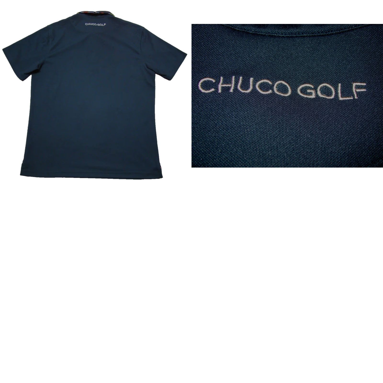 Vintage Chuco Golf Polo Shirt Navy Short Sleeve Logo Embroidered Skull Crossed Clubs Mens M Shirt Polo Size US M / EU 48-50 / 2 - 8 Thumbnail
