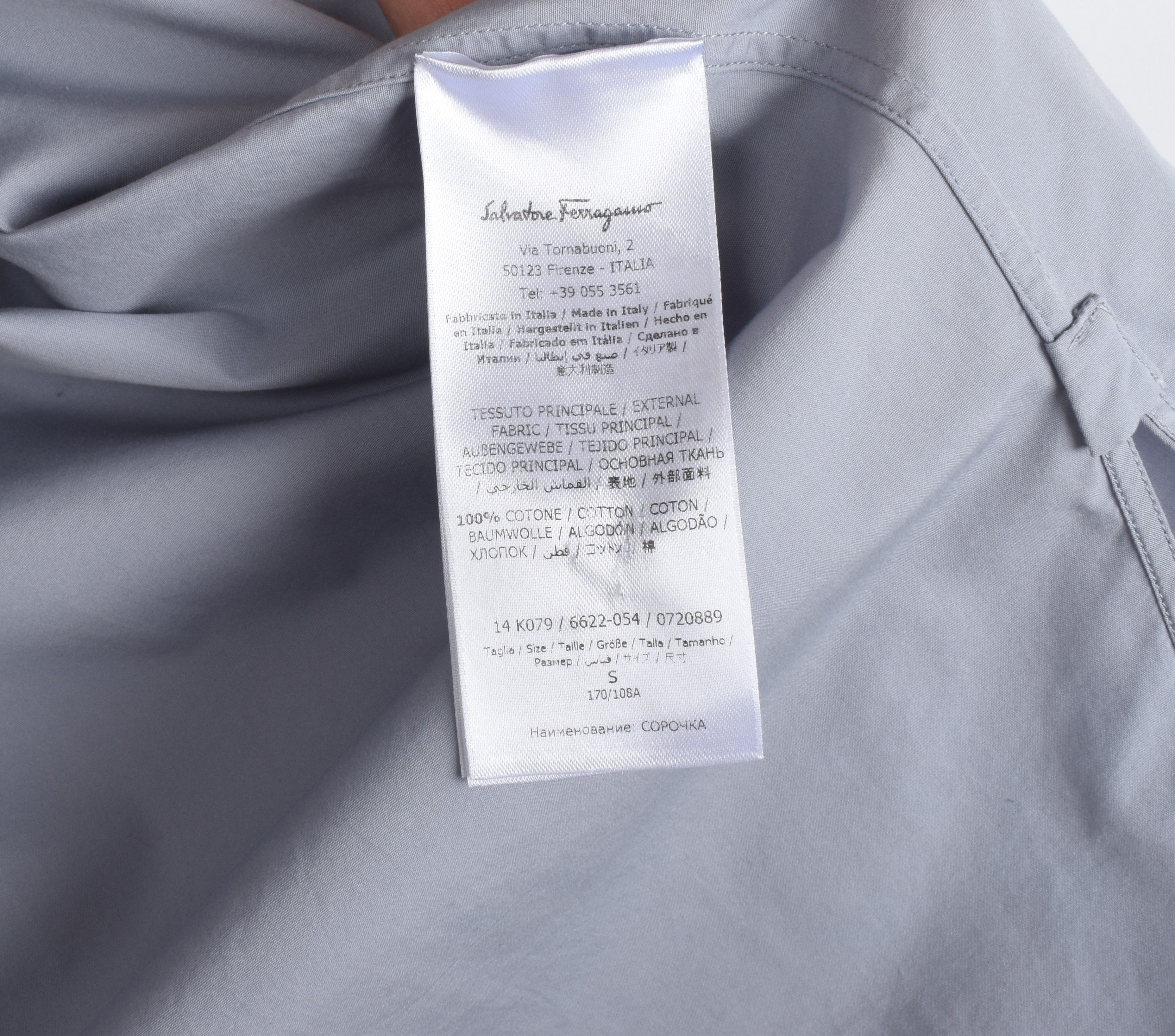 Salvatore Ferragamo Salvatore Ferragamo Men Shirt Casual with zip S/M, S2023 Size US M / EU 48-50 / 2 - 10 Thumbnail