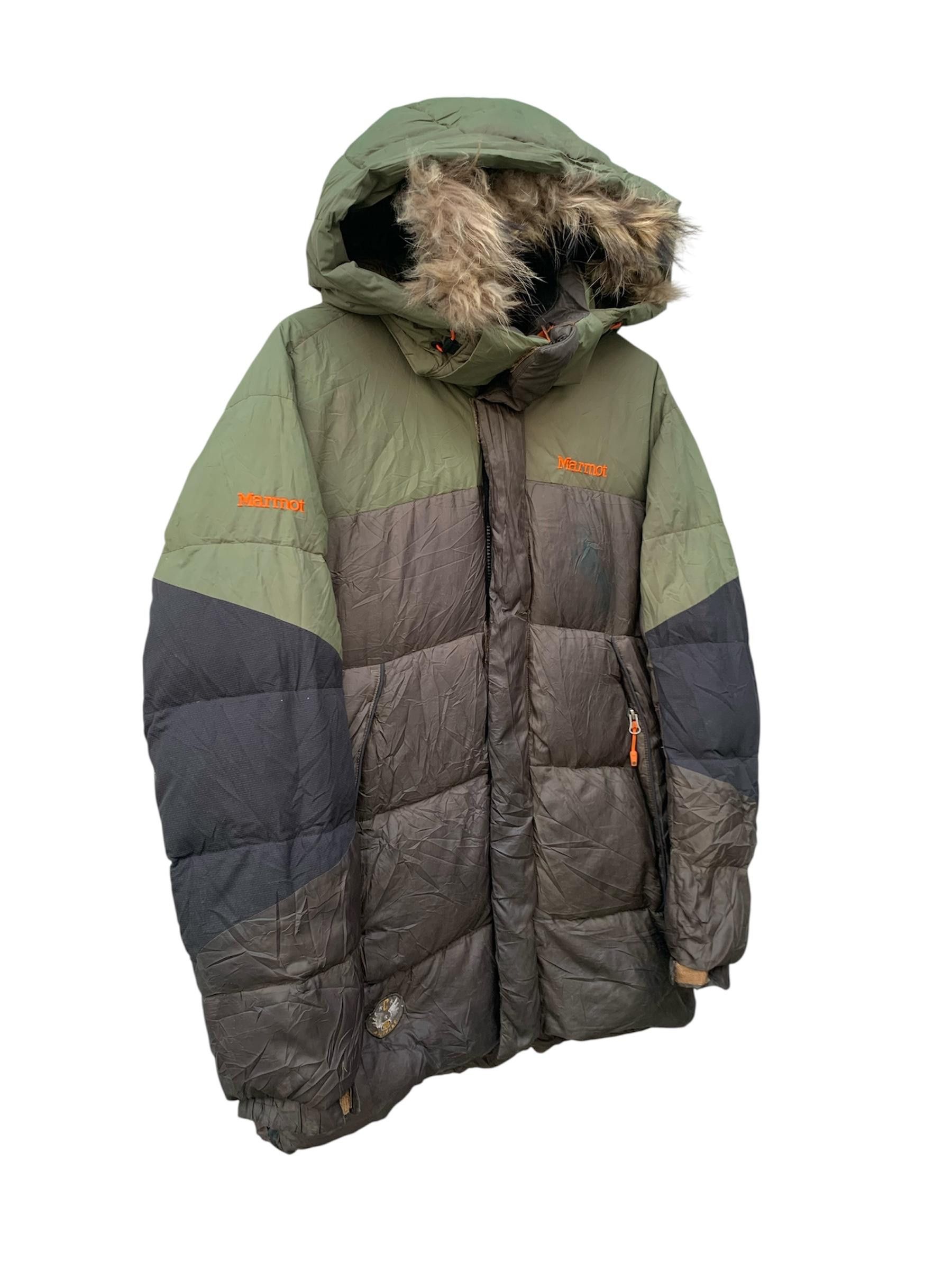 Marmot Vintage Marmot Airborne Puffer Fur Hoodie Jacket Size US L / EU 52-54 / 3 - 3 Thumbnail