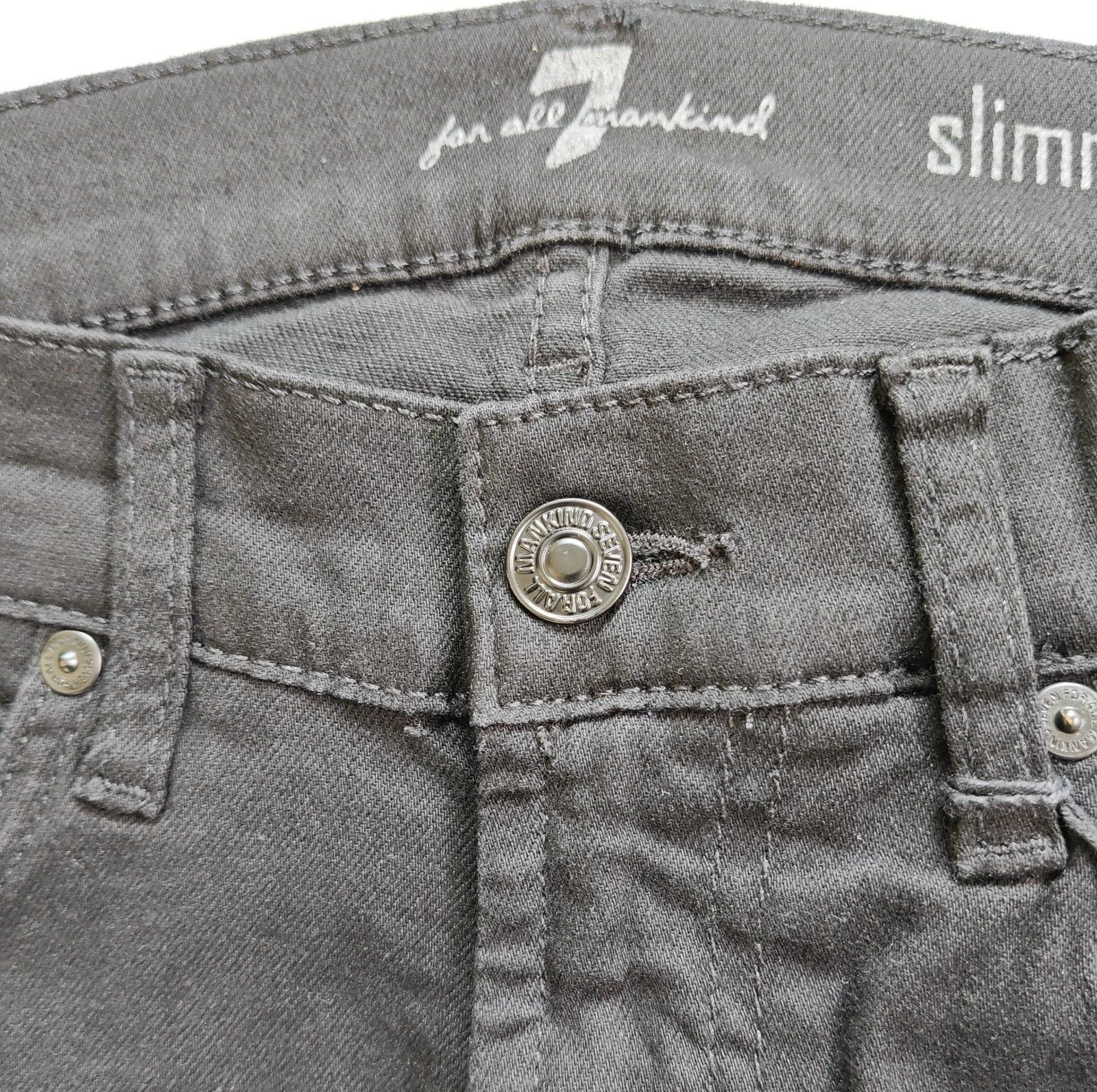 7 For All Mankind 7 For All ManKind slimmy Black Onyx Jeans T / 6036 Size US 31 - 3 Thumbnail