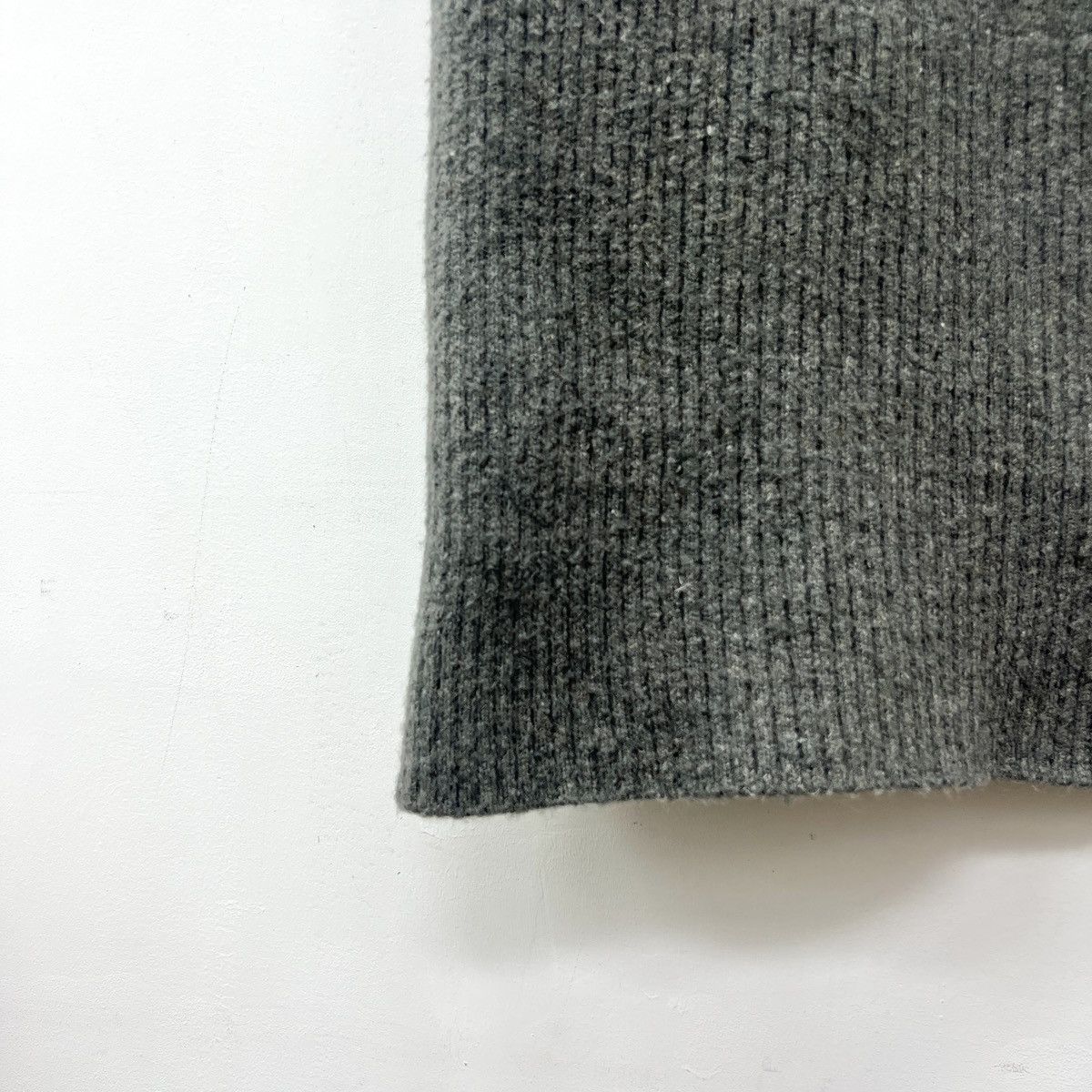 Calvin Klein Calvin Klein Dark Grey Striped Knit Long Sleeve Dress K26WX Size XS / US 0-2 / IT 36-38 - 4 Thumbnail