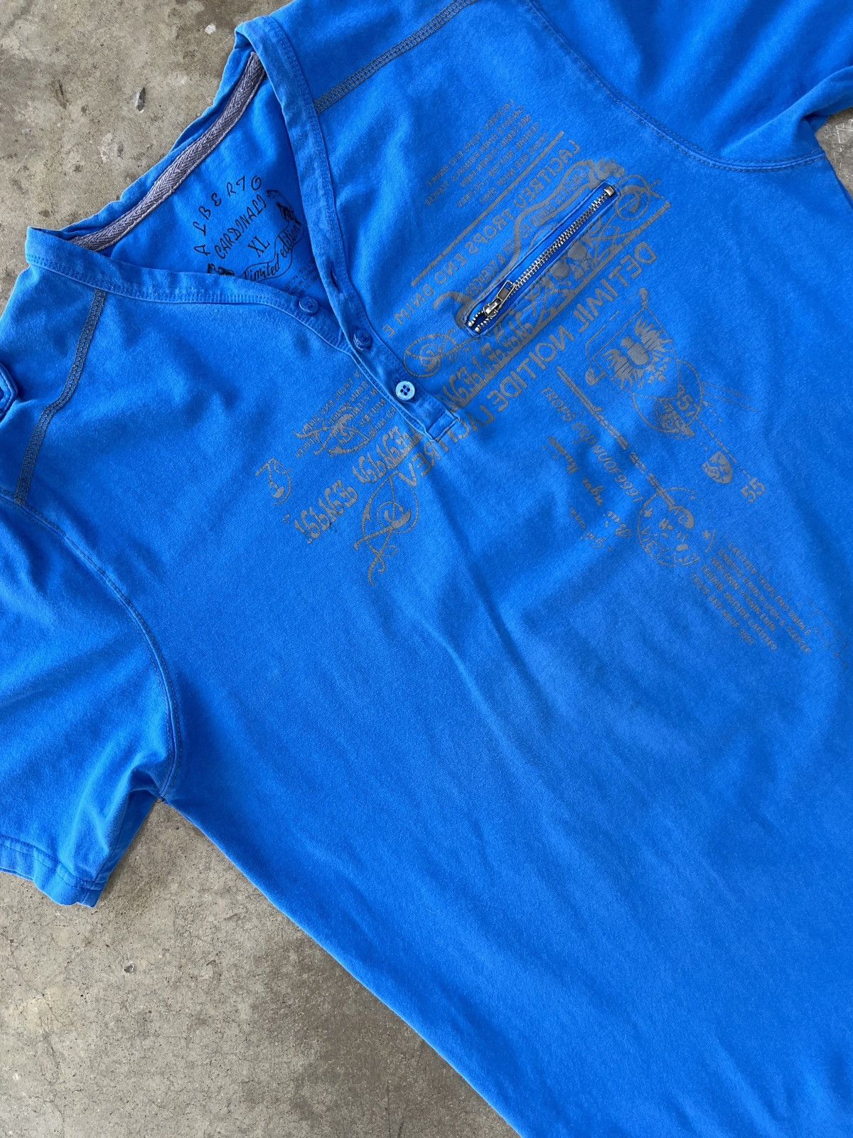 Alberto × Vintage Alberto Limited Edition Affliction Inspo Zip Tee XL Size US XL / EU 56 / 4 - 1 Thumbnail