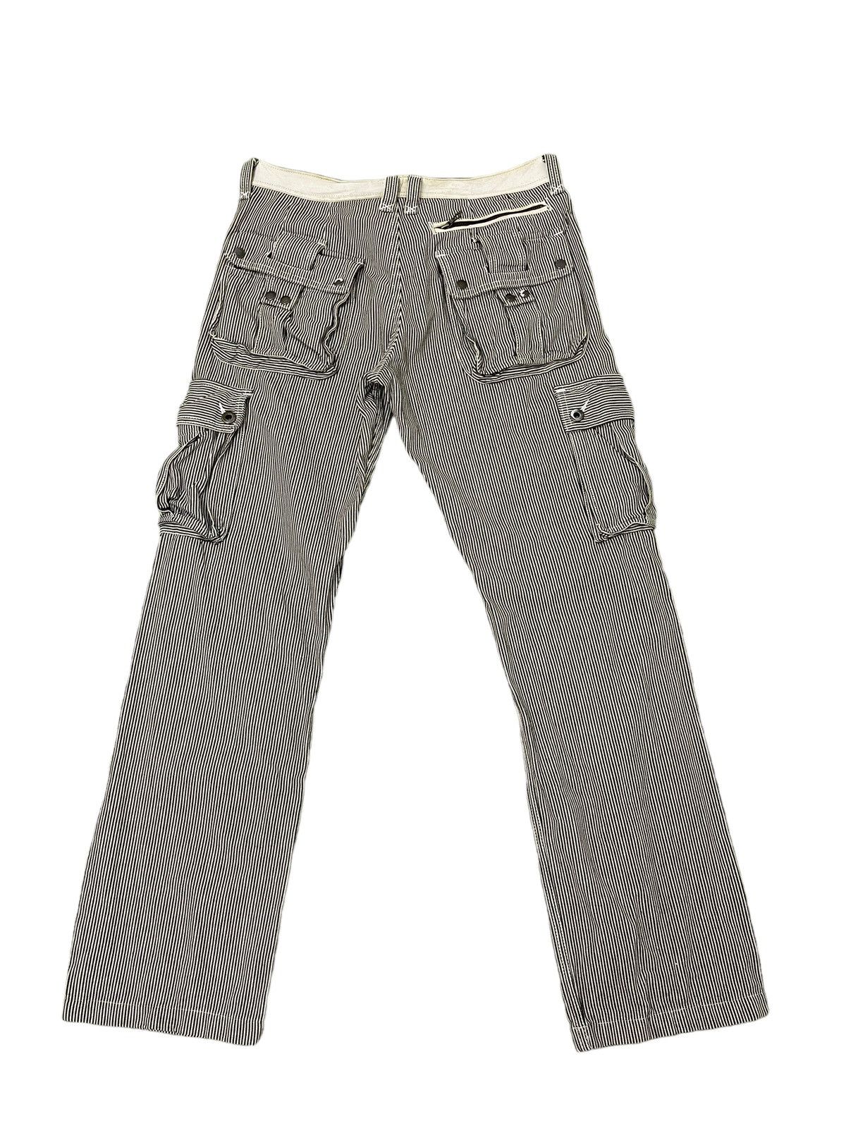 Japanese Brand Hickory Cargo Jeans Maniac Work Japan Regular 7🟦7 Size US 31 - 1 Thumbnail