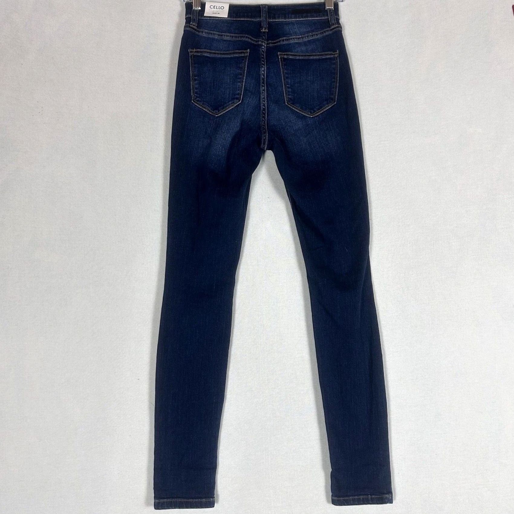Vintage Cello Jeans Women’s Size 5 High Rise Distressed Skinny Blue Denim NWT Vintage No Size 27" / US 4 / IT 40 - 7 Thumbnail