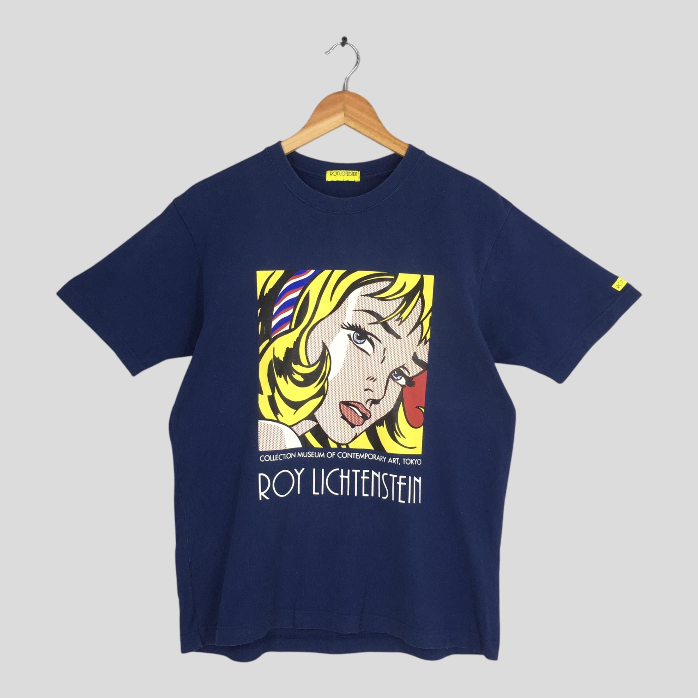 Art Comes First Roy Lichtenstein Girl with Hair Ribbon Artwork T shirt Large Size US L / EU 52-54 / 3 - 1 Thumbnail