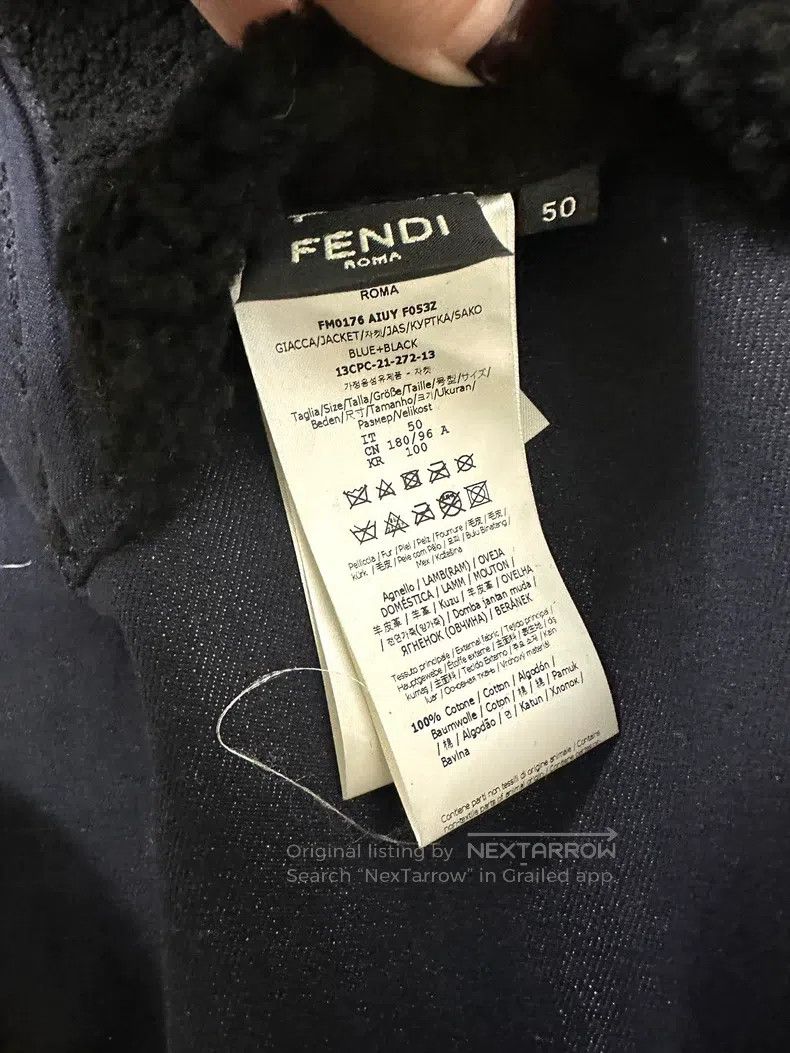 Fendi Fendi Fur Trimmed Denim Jacket, Fur and Leather Integratio Size US M / EU 48-50 / 2 - 6 Thumbnail