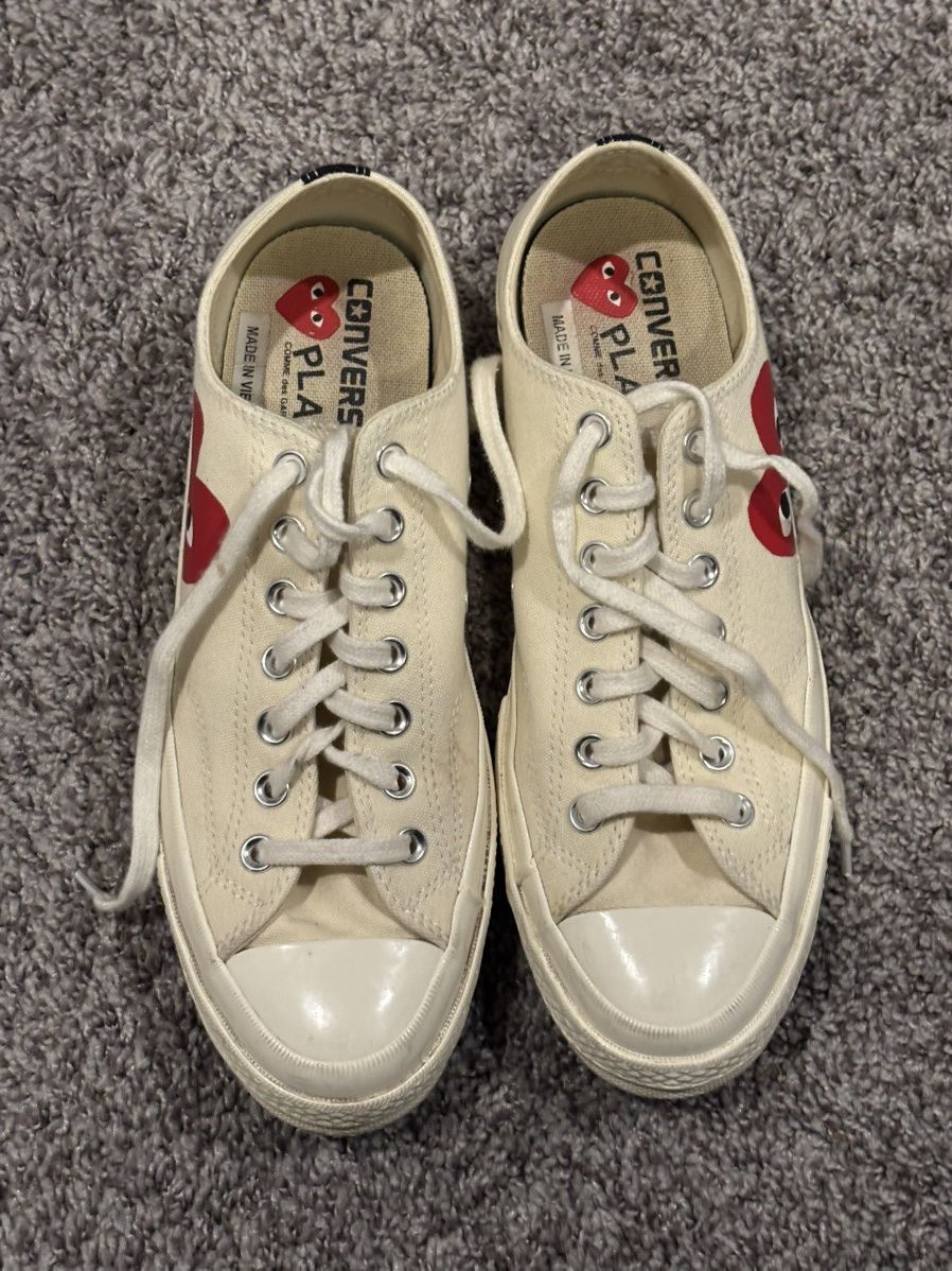 Comme des Garcons × Converse CONVERSE X COMME DES GARCONS PLAY ALL STAR CHUCK '70 OX Size US 8.5 / EU 41-42 - 3 Thumbnail