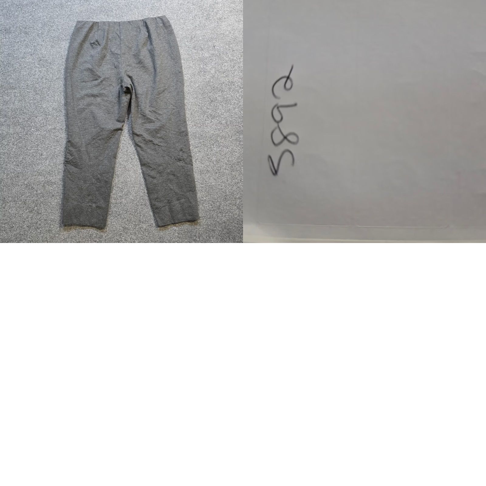 J. Jill J Jill Pant Women Large Petite Gray Ponte Slim Leg Elastic Waist Casual Shirt Pants Growth Ladies Size 24" / US 00 / IT 34 - 8 Thumbnail