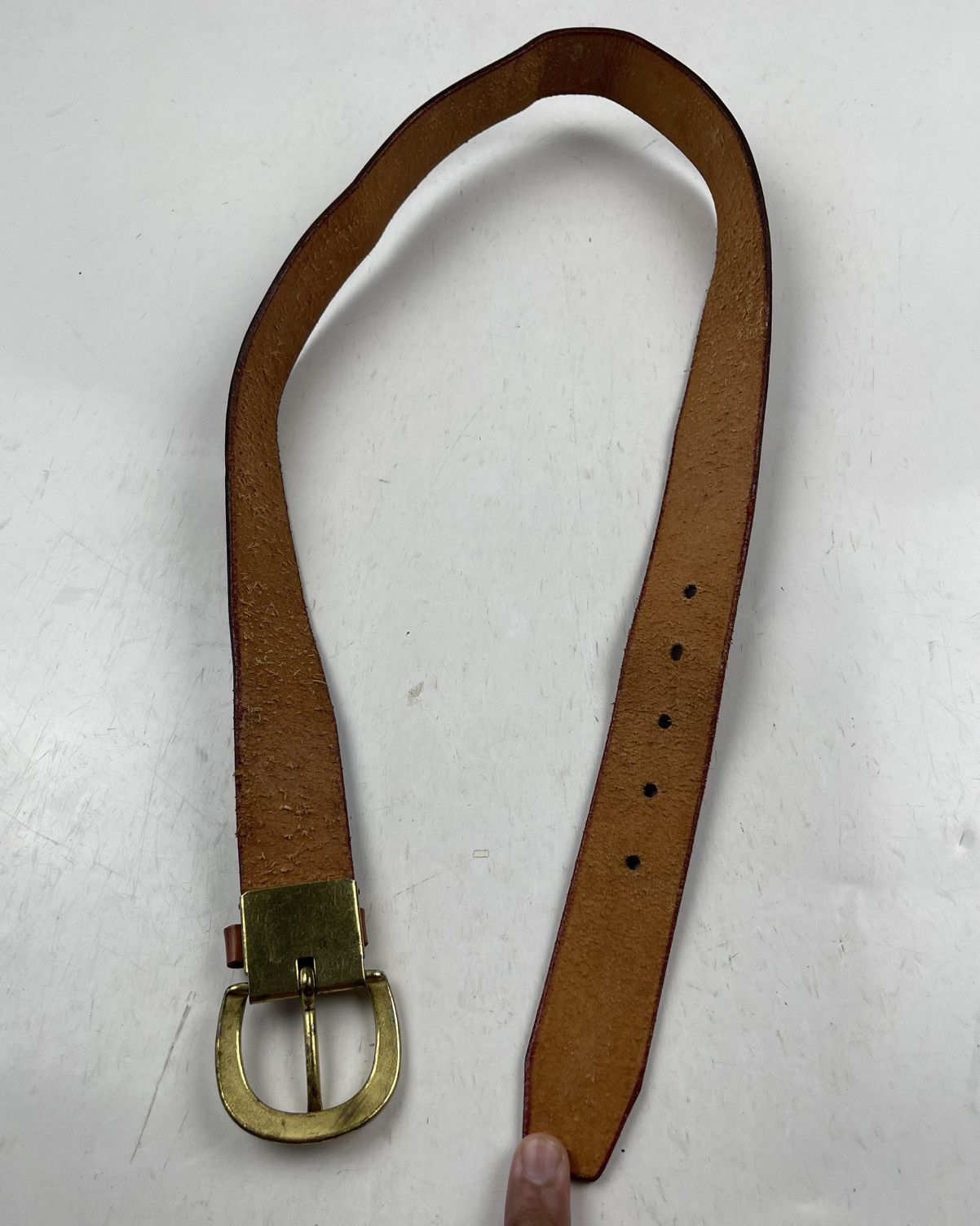 Other rare design leather belt tc40 Size 32 - 5 Thumbnail