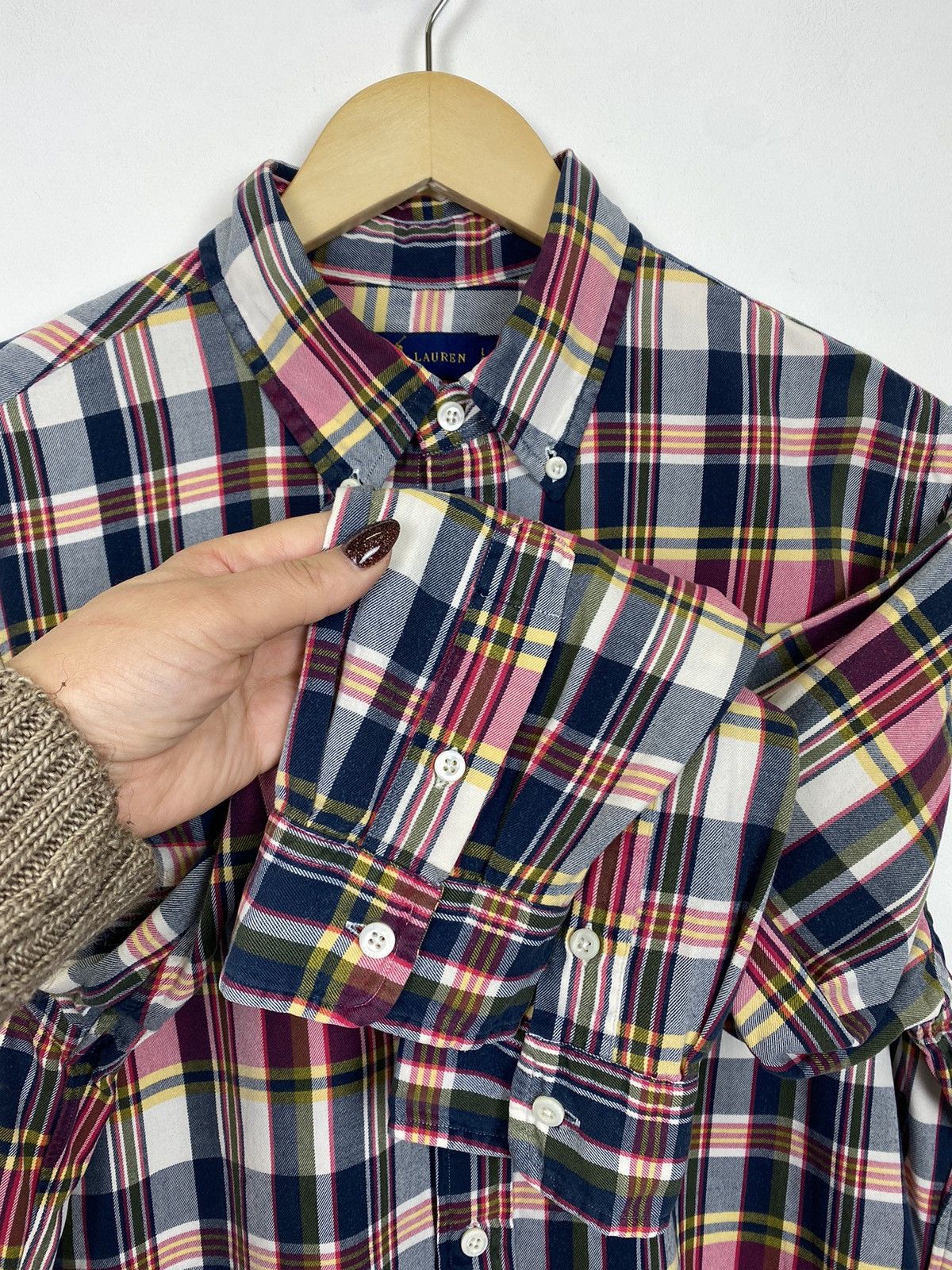 Polo Ralph Lauren RL Ralph Lauren Y2K Plaid Shirt Buttons-Up Long Sleeve 90’s Size US L / EU 52-54 / 3 - 3 Thumbnail