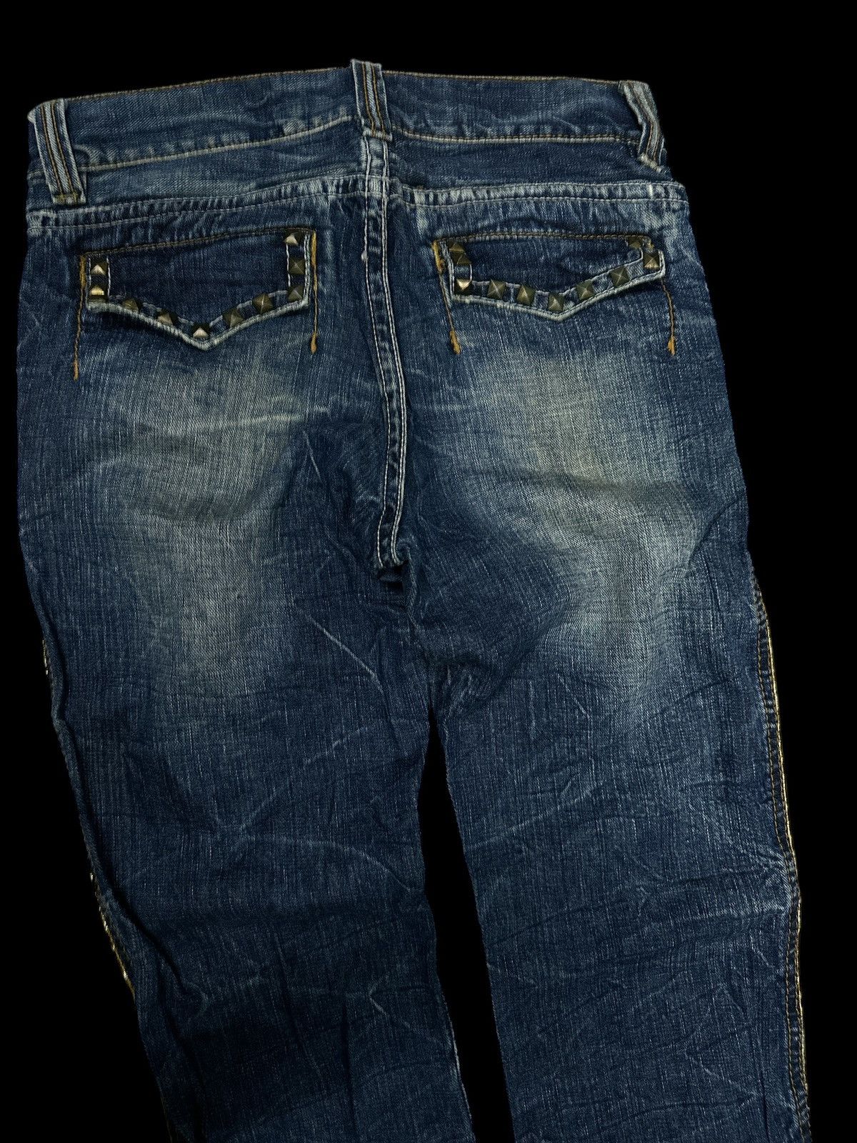 Japanese Brand Studed Denim BlueWashed 💥 Size US 34 / EU 50 - 4 Thumbnail