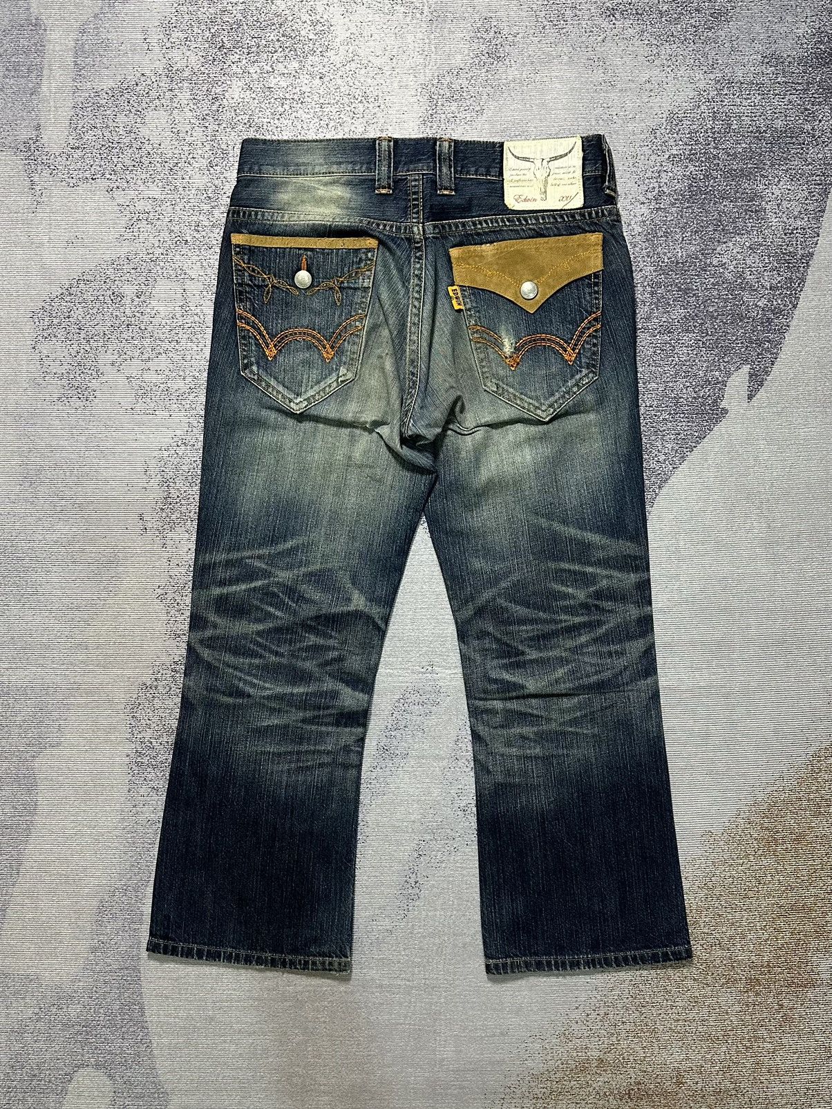 Edwin Edwin 503 Blue Trip Washed Bobcut Denim Size US 32 / EU 48 - 2 Thumbnail